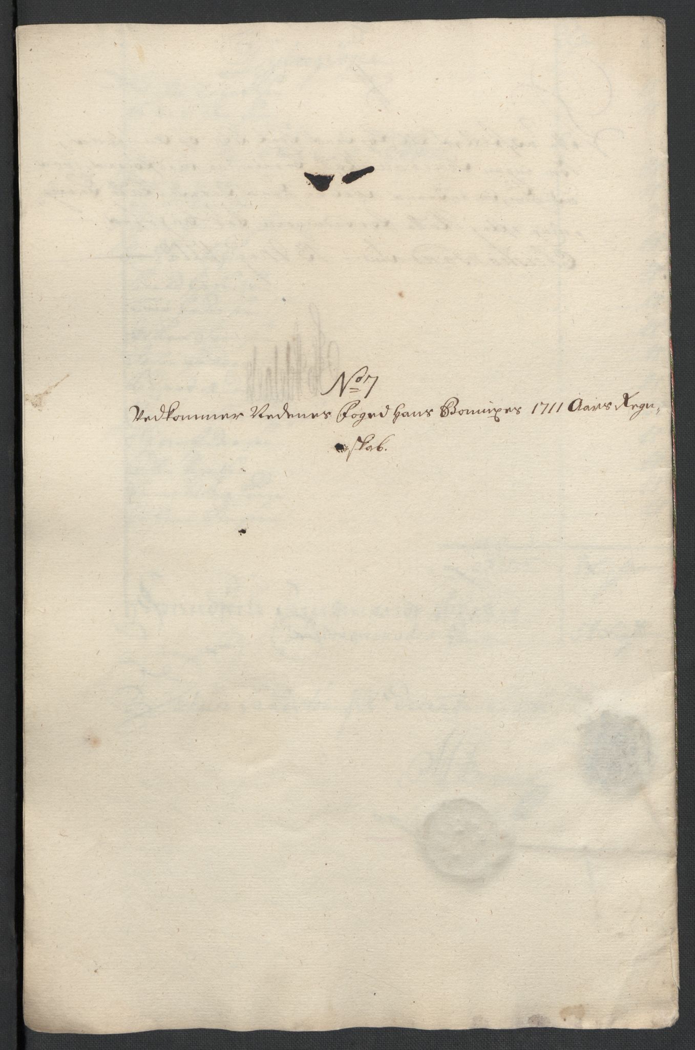 Rentekammeret inntil 1814, Reviderte regnskaper, Fogderegnskap, AV/RA-EA-4092/R39/L2319: Fogderegnskap Nedenes, 1710-1711, p. 216