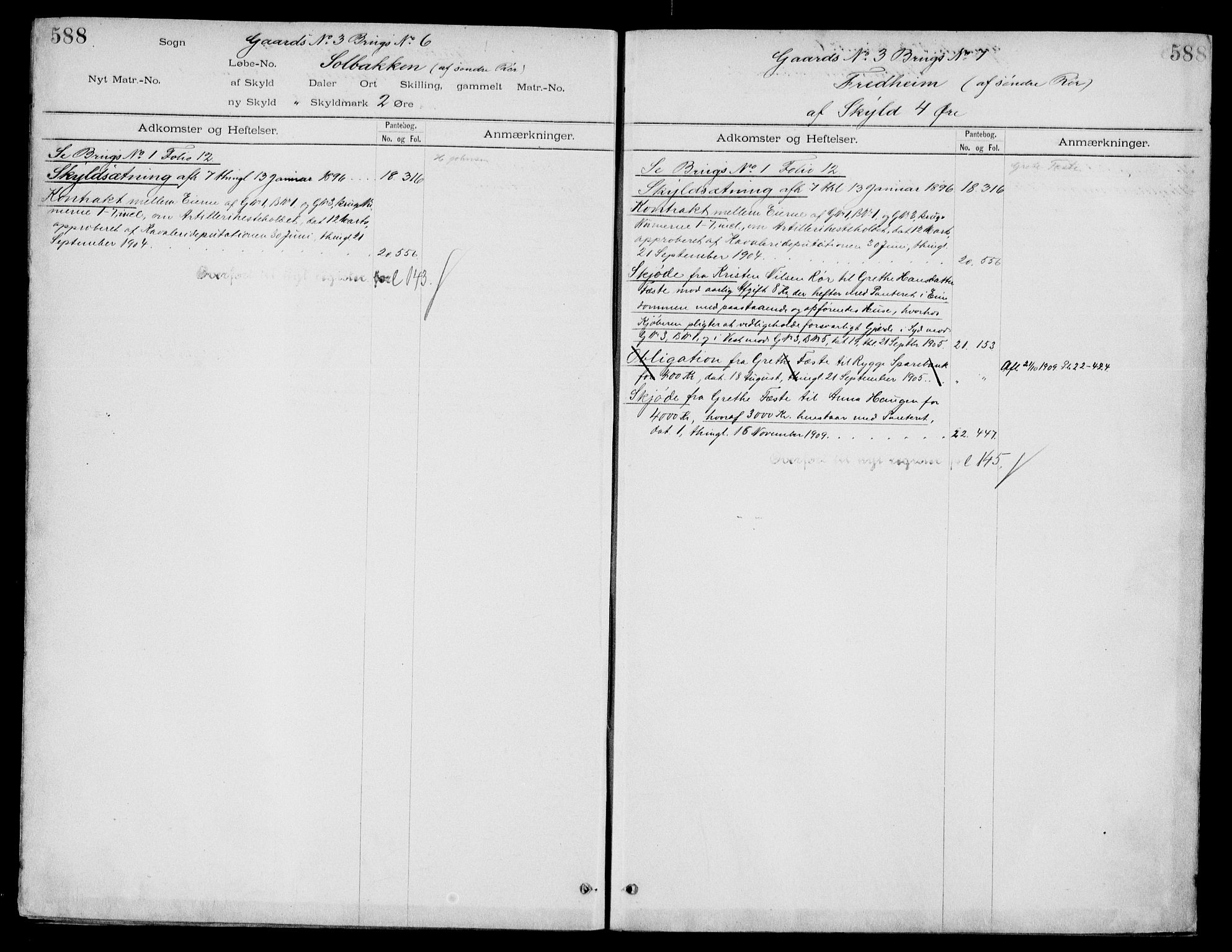 Moss sorenskriveri, SAO/A-10168: Mortgage register no. IV 3b, 1769-1926, p. 588