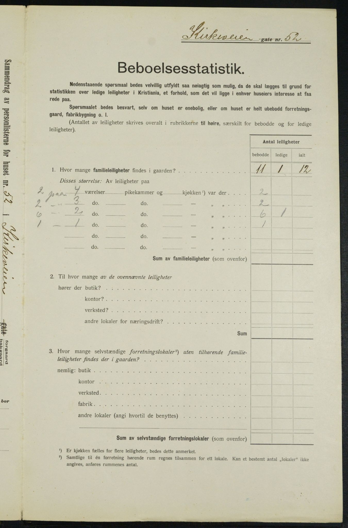 OBA, Municipal Census 1913 for Kristiania, 1913, p. 50844