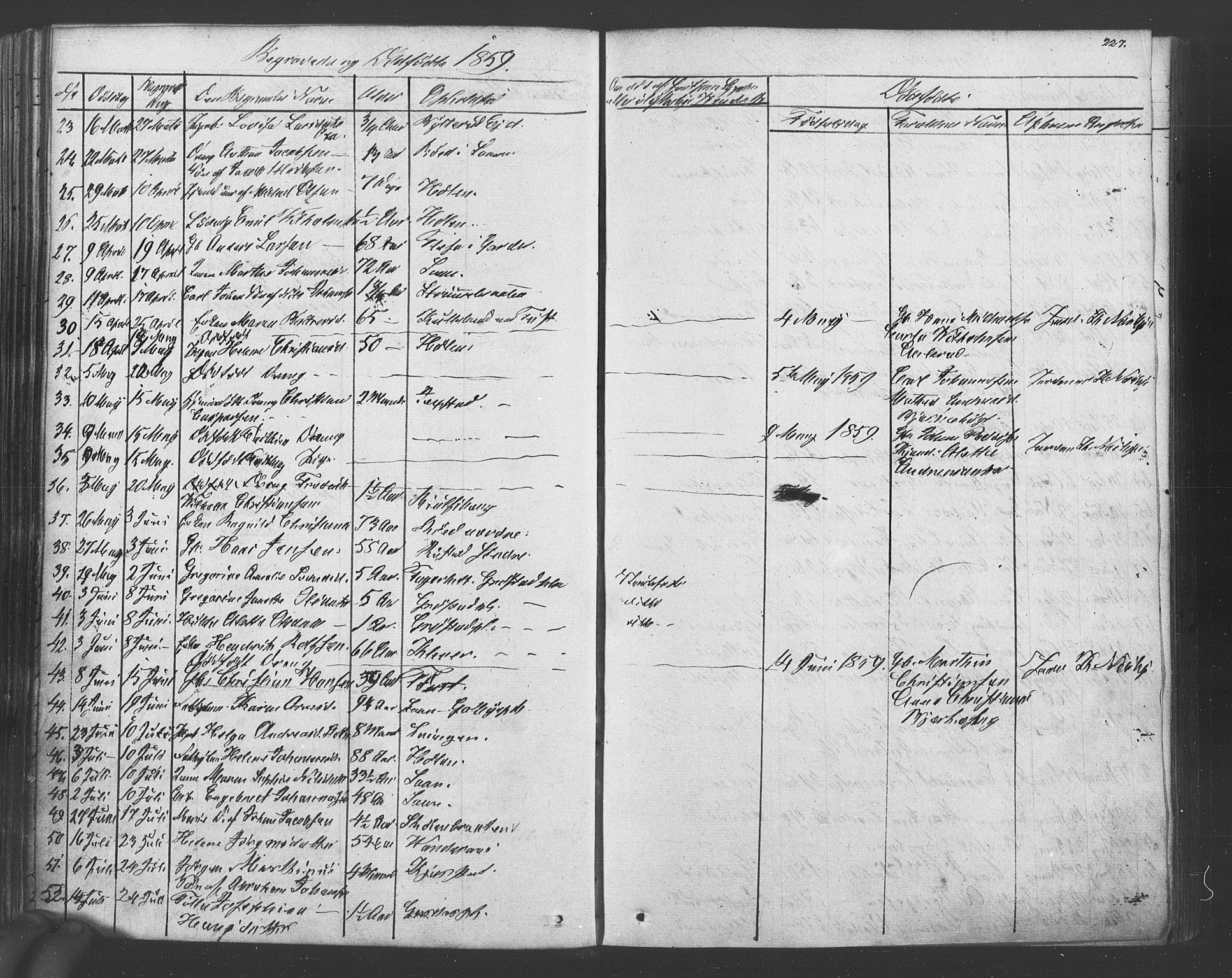 Vestby prestekontor Kirkebøker, AV/SAO-A-10893/F/Fa/L0007: Parish register (official) no. I 7, 1850-1862, p. 227