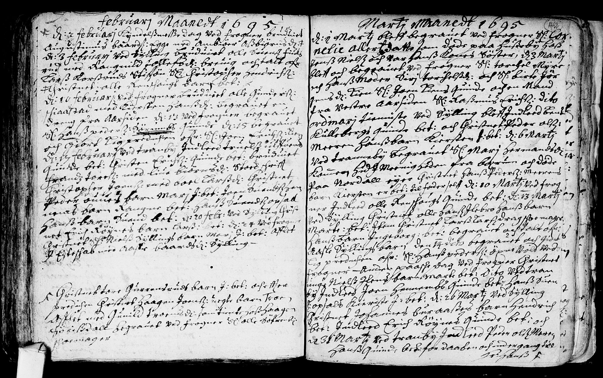 Lier kirkebøker, SAKO/A-230/F/Fa/L0001: Parish register (official) no. I 1, 1672-1701, p. 142