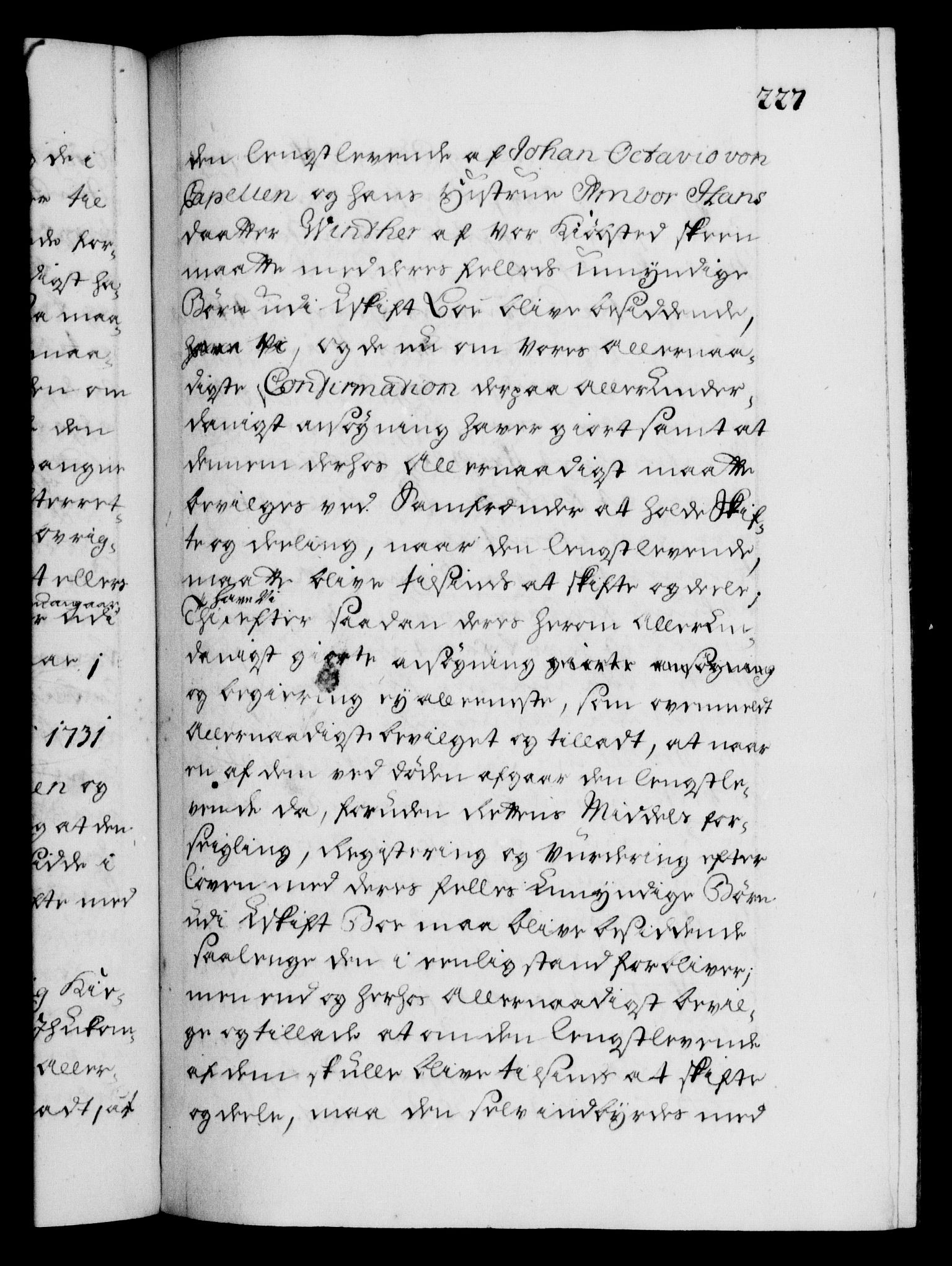 Danske Kanselli 1572-1799, AV/RA-EA-3023/F/Fc/Fca/Fcaa/L0027: Norske registre, 1730-1732, p. 227a