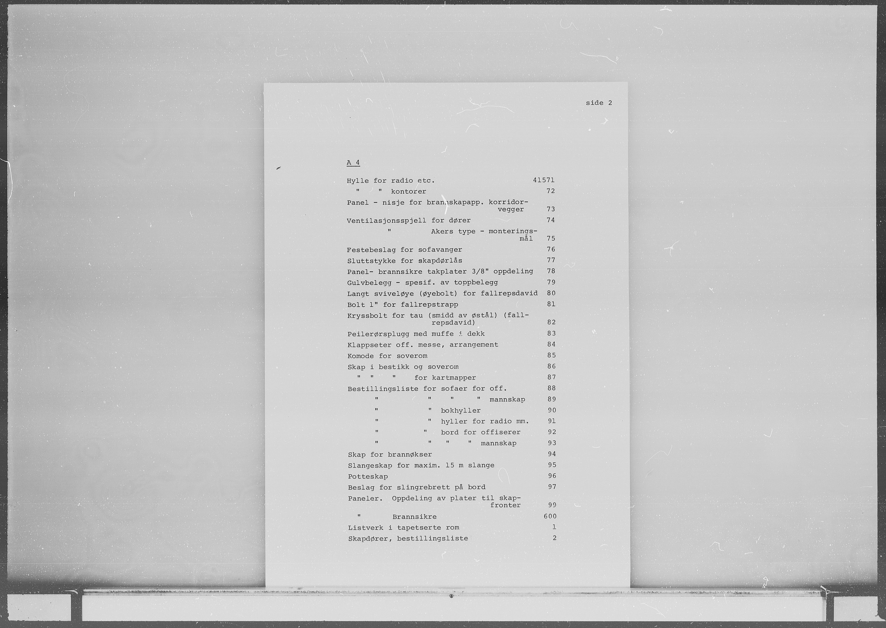 Kristiansand Mekaniske Verksted, AV/SAK-D/0612/G/Ga/L0006/0002: Reprofoto av tegninger m.m. / 36 mm mikrofilmruller, reprofoto av skipstegninger, byggenr. 134-212, p. 4