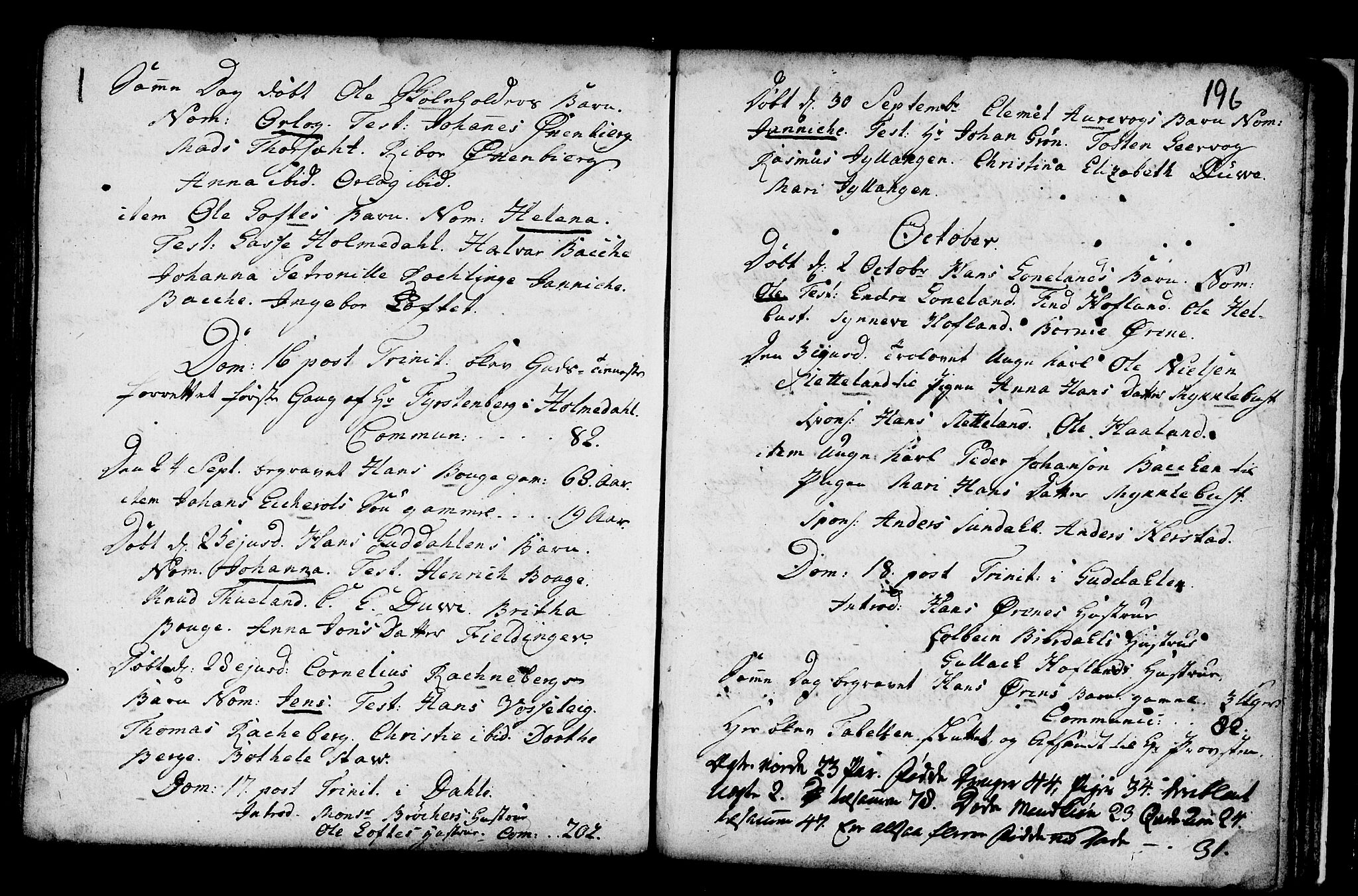 Fjaler sokneprestembete, SAB/A-79801/H/Haa/Haaa/L0001: Parish register (official) no. A 1, 1755-1778, p. 196