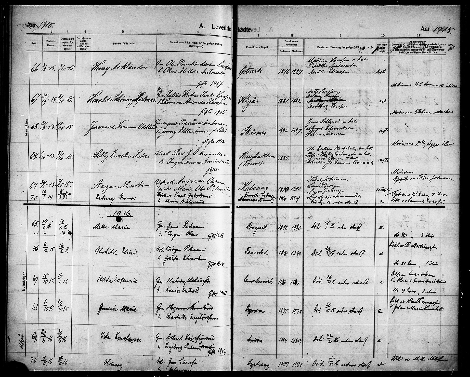 Ministerialprotokoller, klokkerbøker og fødselsregistre - Nordland, AV/SAT-A-1459/863/L0916: Parish register (copy) no. 863C06, 1907-1921