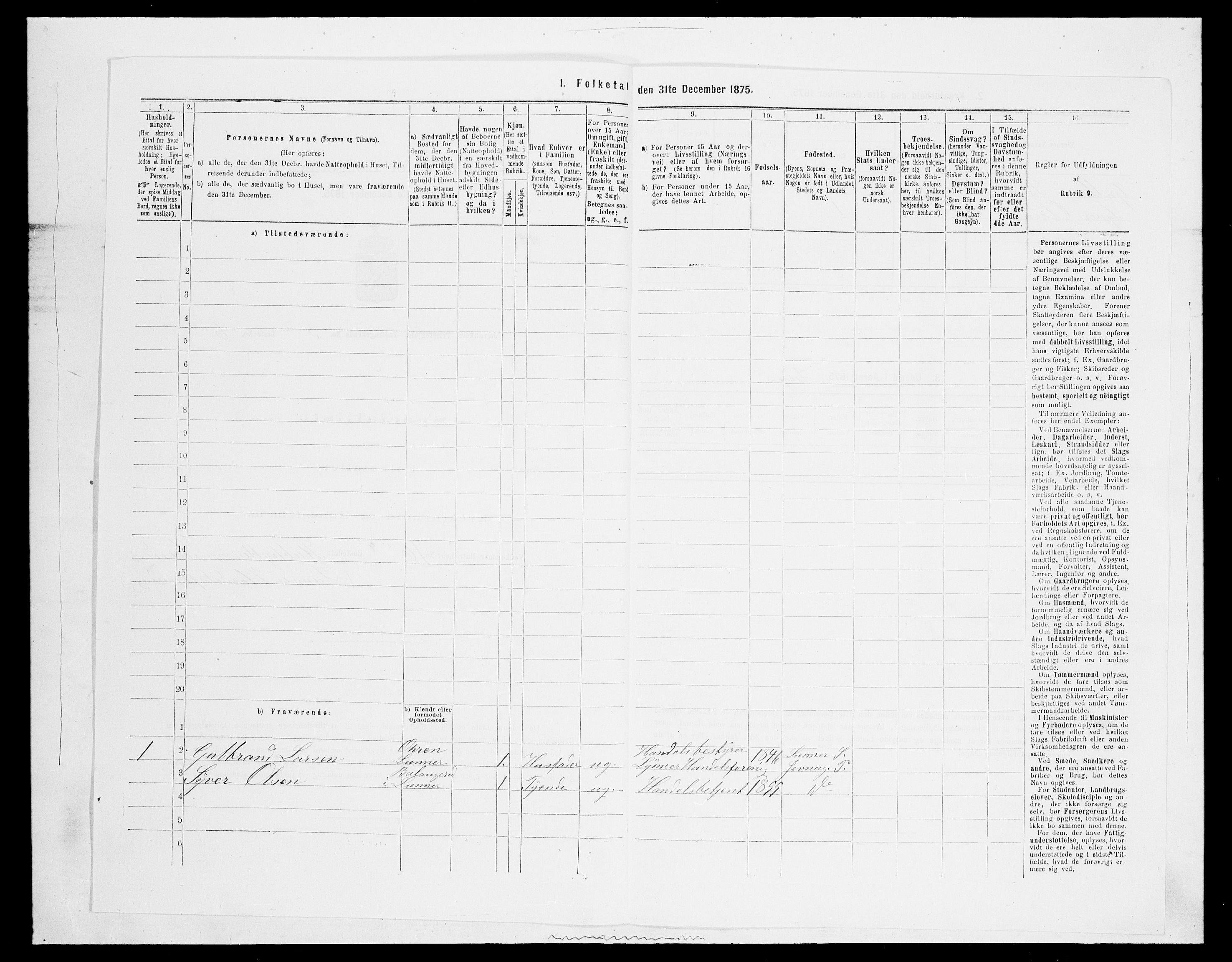 SAH, 1875 census for 0532P Jevnaker, 1875, p. 436