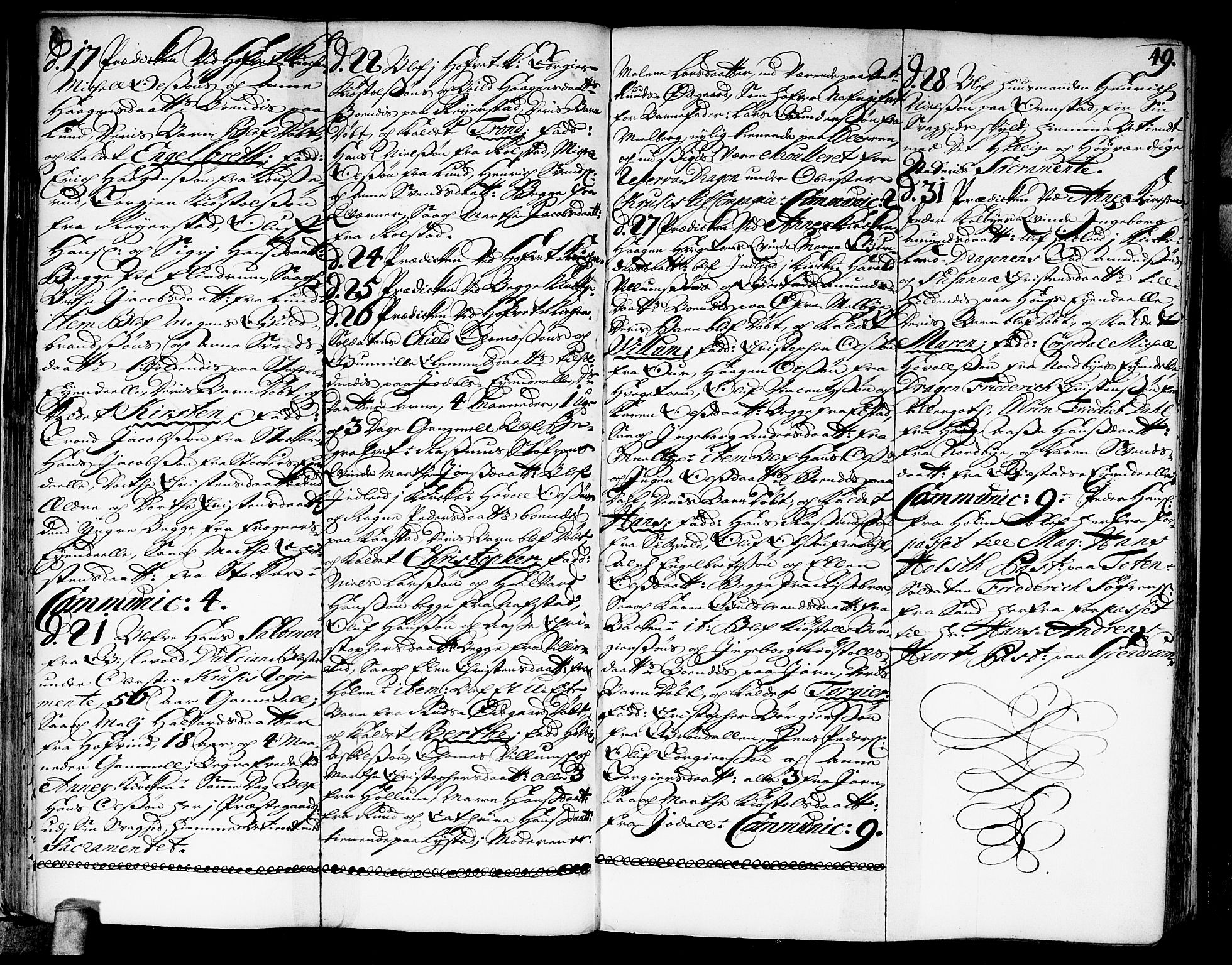 Ullensaker prestekontor Kirkebøker, AV/SAO-A-10236a/F/Fa/L0003: Parish register (official) no. I 3, 1711-1720, p. 49