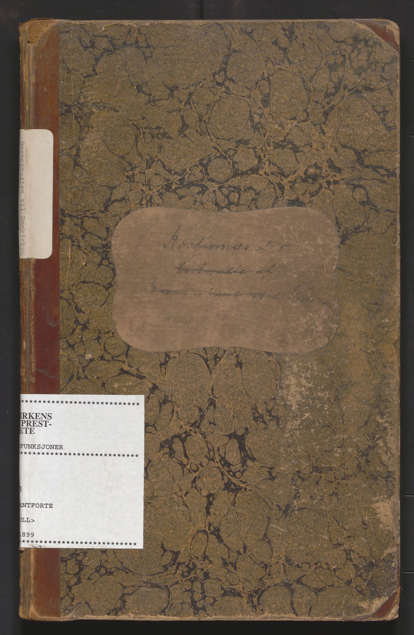 Domkirken sokneprestkontor, AV/SAST-A-101812/001/30/30CB/L0001: Other parish register no. 1, 1889-1899