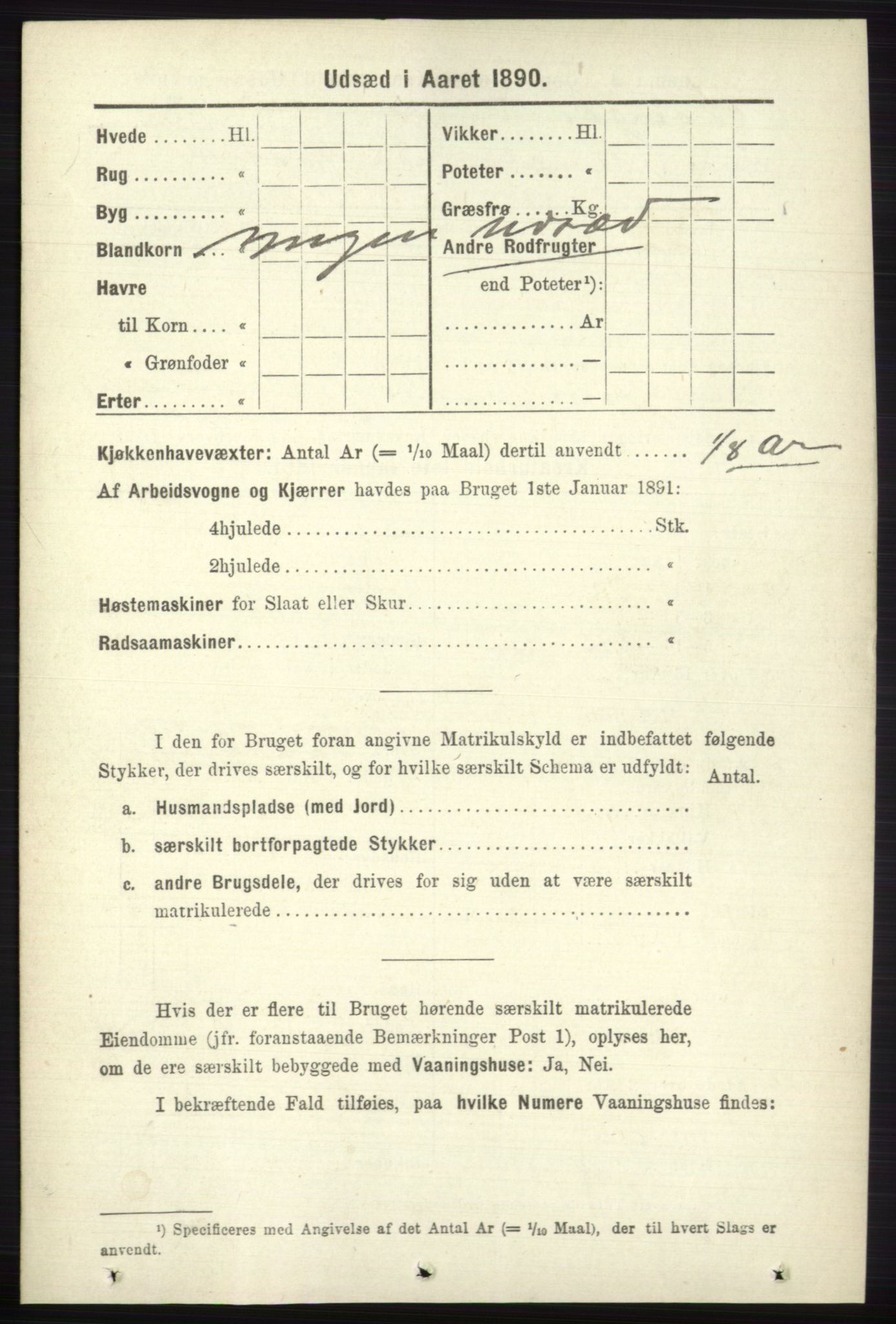 RA, 1891 census for 0712 Skoger, 1891, p. 4632