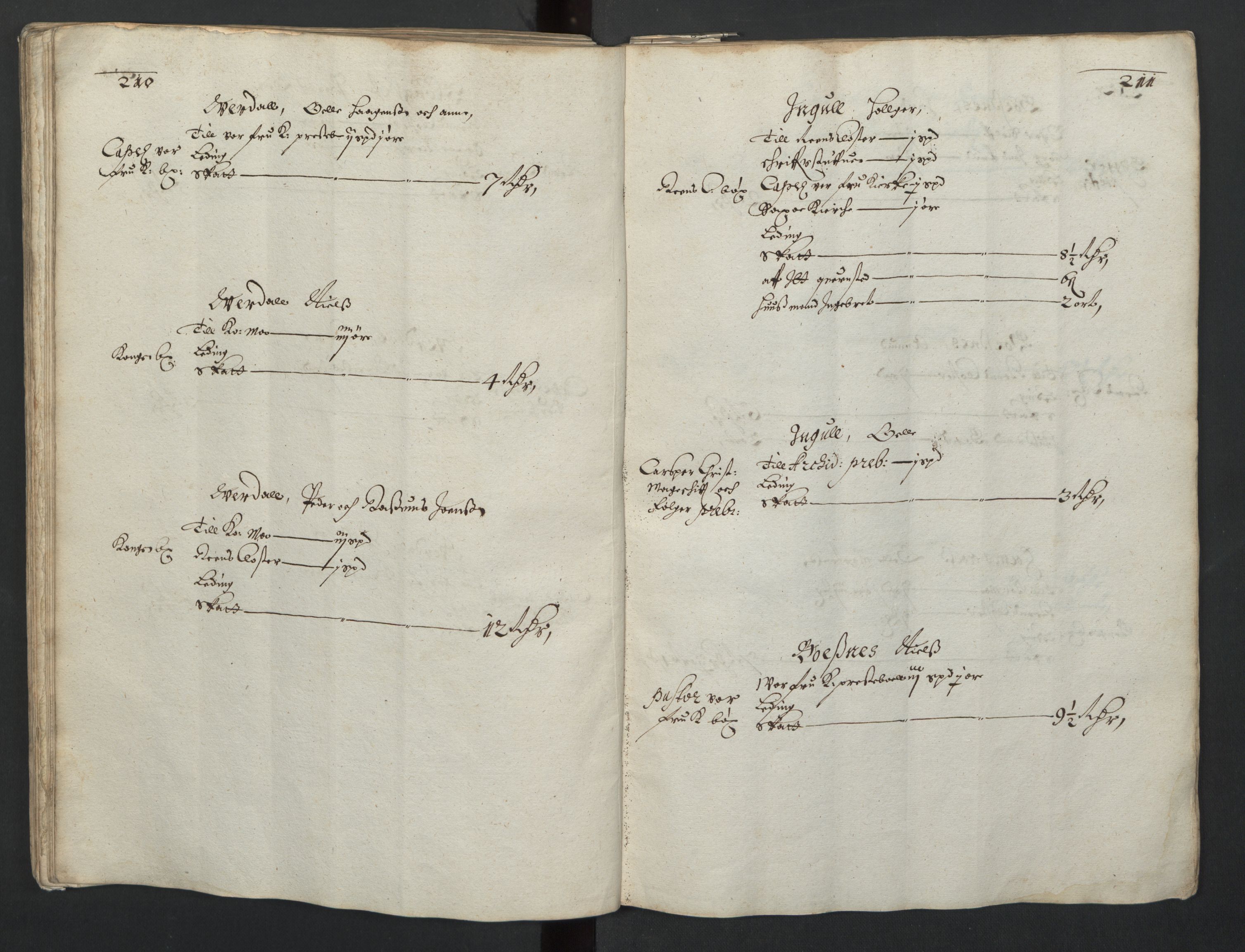 Rentekammeret inntil 1814, Realistisk ordnet avdeling, AV/RA-EA-4070/L/L0029/0001: Trondheim lagdømme: / Alminnelig jordebok og skattemanntall - Inderøy, 1661, p. 210-211