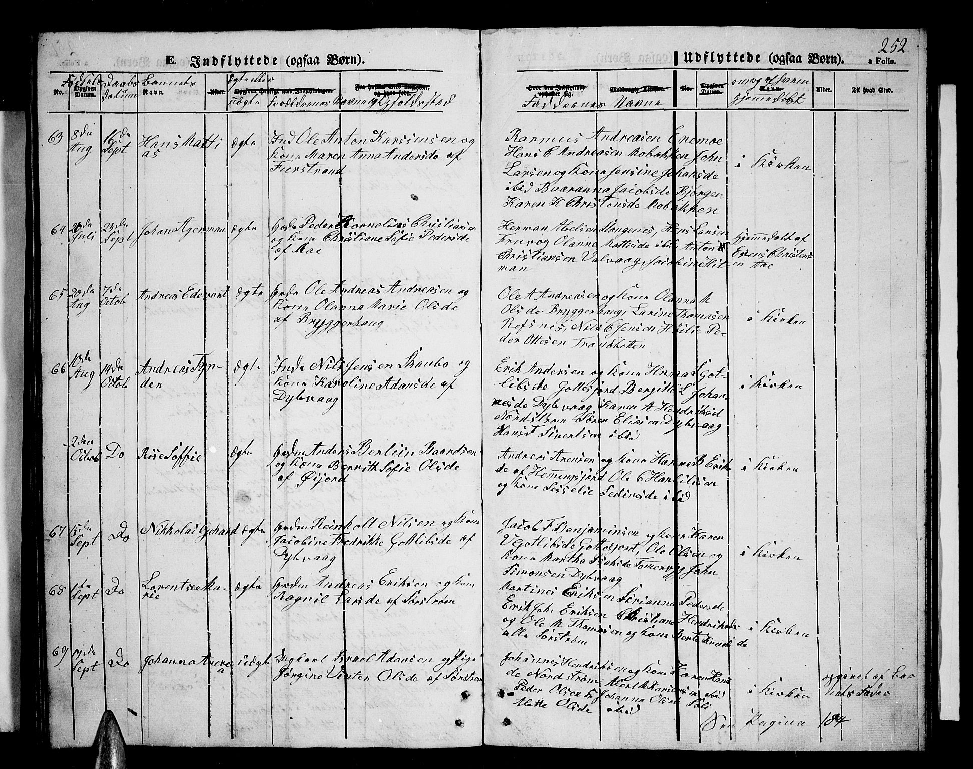 Tranøy sokneprestkontor, SATØ/S-1313/I/Ia/Iab/L0002klokker: Parish register (copy) no. 2, 1847-1860, p. 252