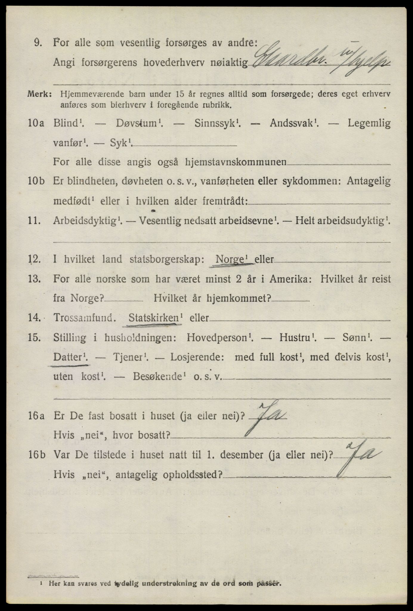 SAO, 1920 census for Nittedal, 1920, p. 4665