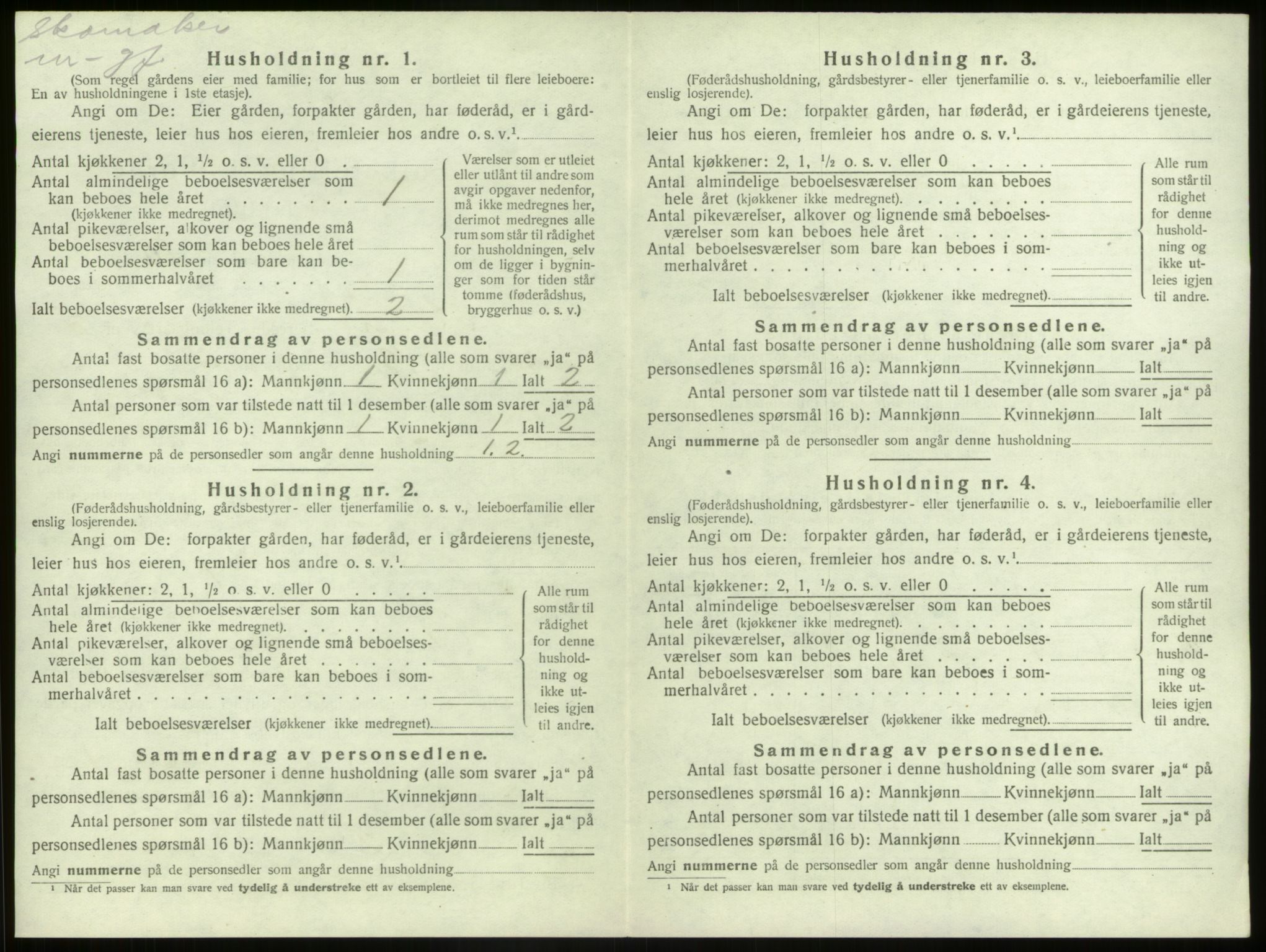 SAB, 1920 census for Kinn, 1920, p. 259