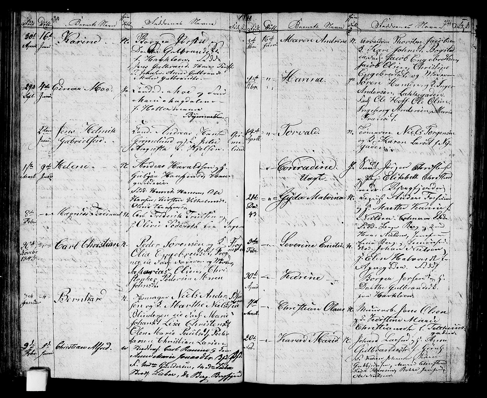 Aker prestekontor kirkebøker, AV/SAO-A-10861/G/L0007: Parish register (copy) no. 7, 1838-1846, p. 270-271