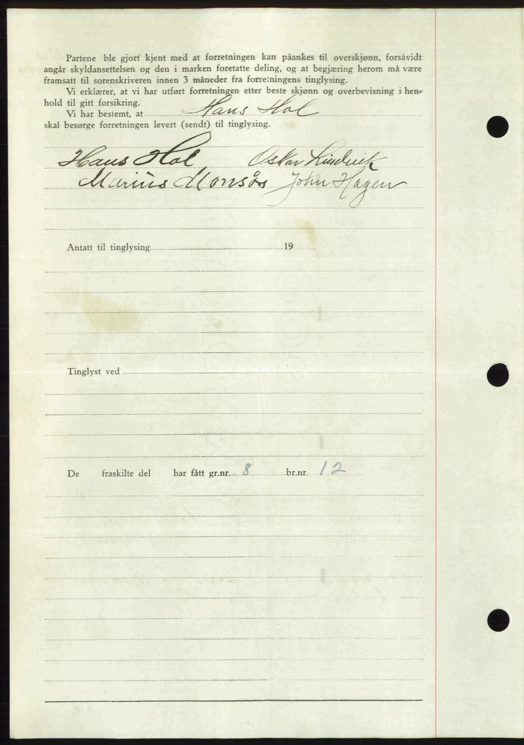 Romsdal sorenskriveri, AV/SAT-A-4149/1/2/2C: Mortgage book no. A21, 1946-1946, Diary no: : 2373/1946