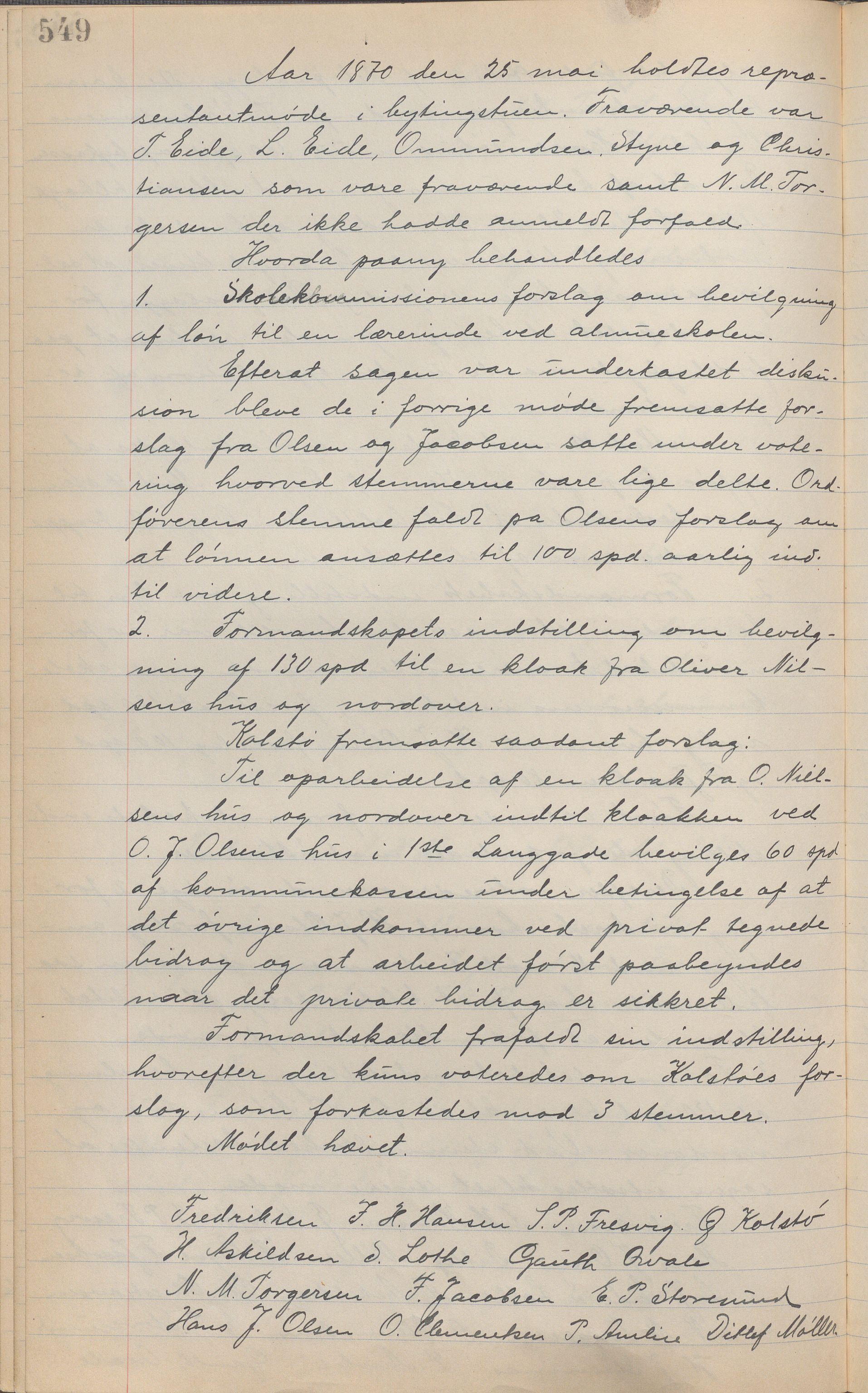 Haugesund kommune - Formannskapet, IKAR/X-0001/A/L0002: Transkribert møtebok, 1855-1874, p. 549