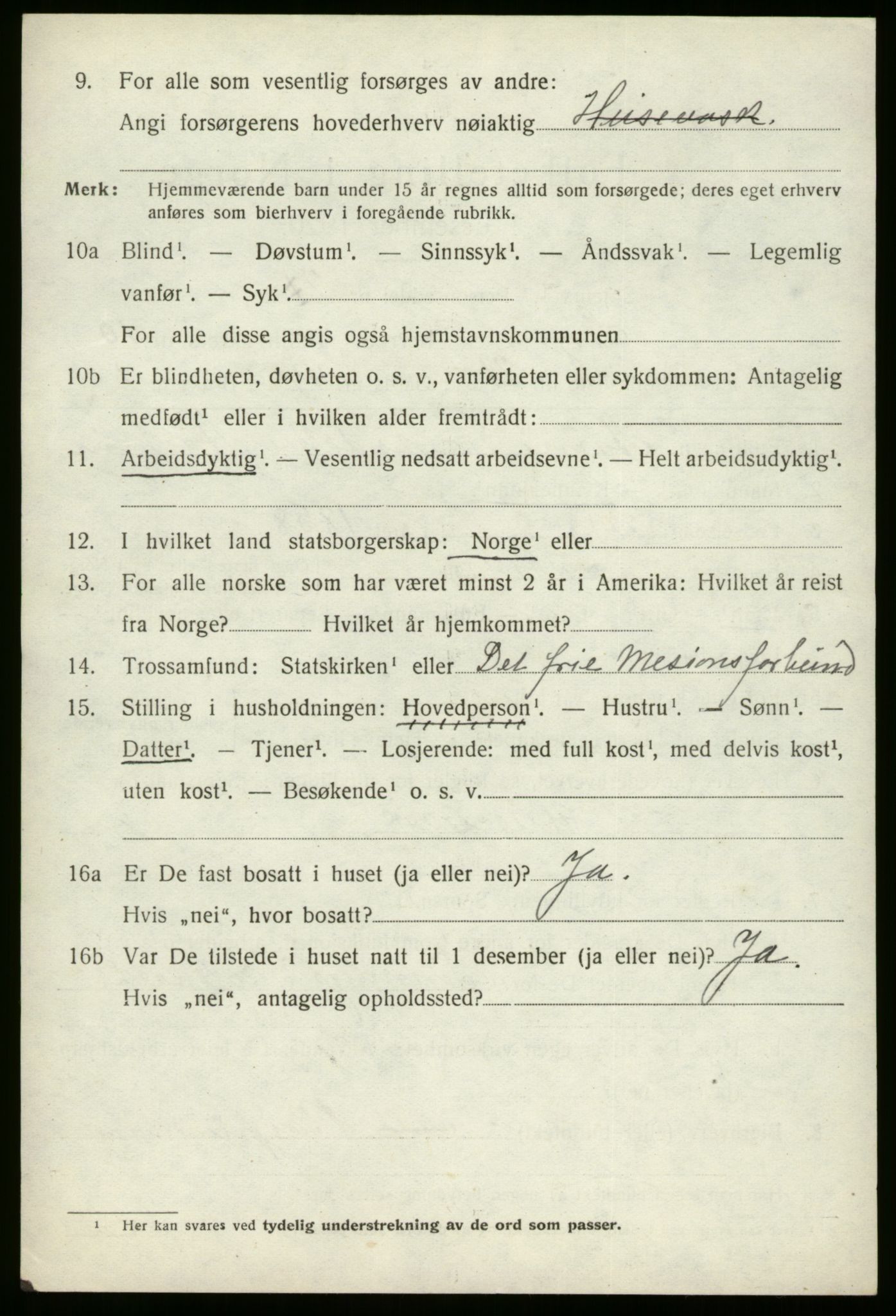 SAB, 1920 census for Stryn, 1920, p. 5189