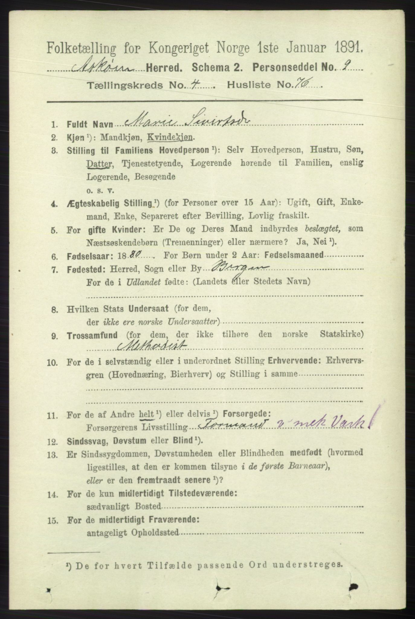 RA, 1891 census for 1247 Askøy, 1891, p. 3420