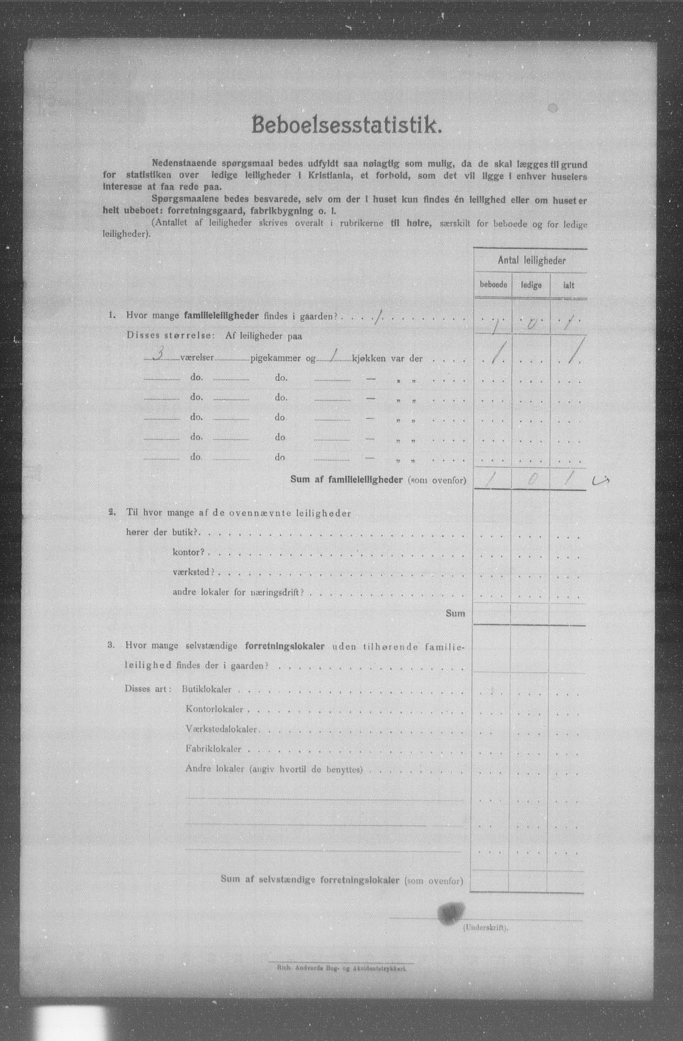 OBA, Municipal Census 1904 for Kristiania, 1904, p. 9149