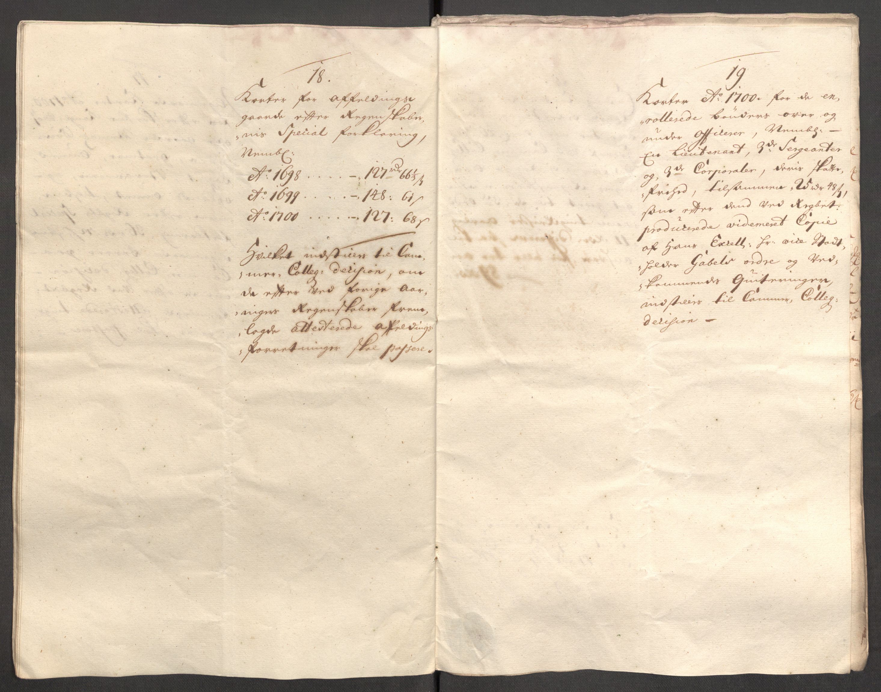 Rentekammeret inntil 1814, Reviderte regnskaper, Fogderegnskap, AV/RA-EA-4092/R64/L4426: Fogderegnskap Namdal, 1699-1700, p. 355
