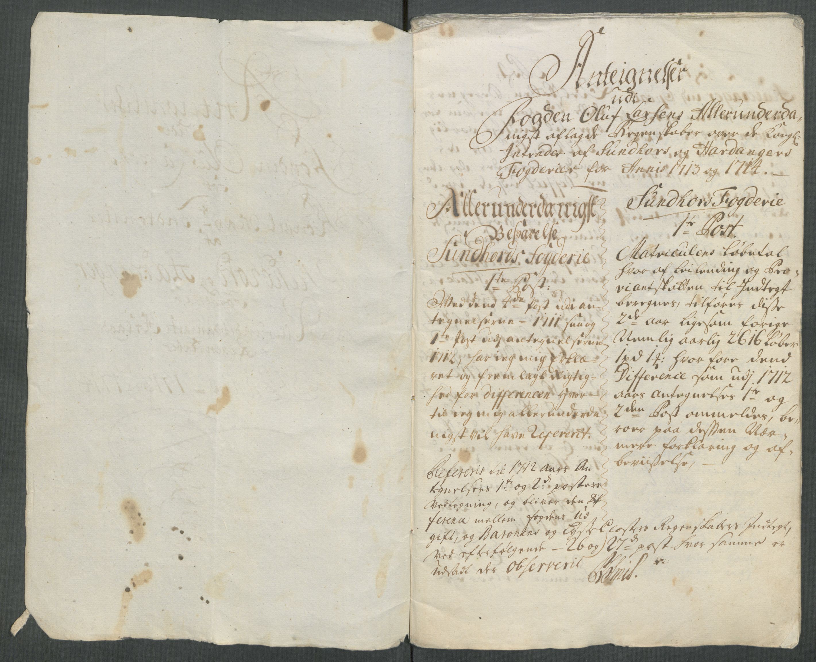 Rentekammeret inntil 1814, Reviderte regnskaper, Fogderegnskap, AV/RA-EA-4092/R48/L2990: Fogderegnskap Sunnhordland og Hardanger, 1714, p. 391