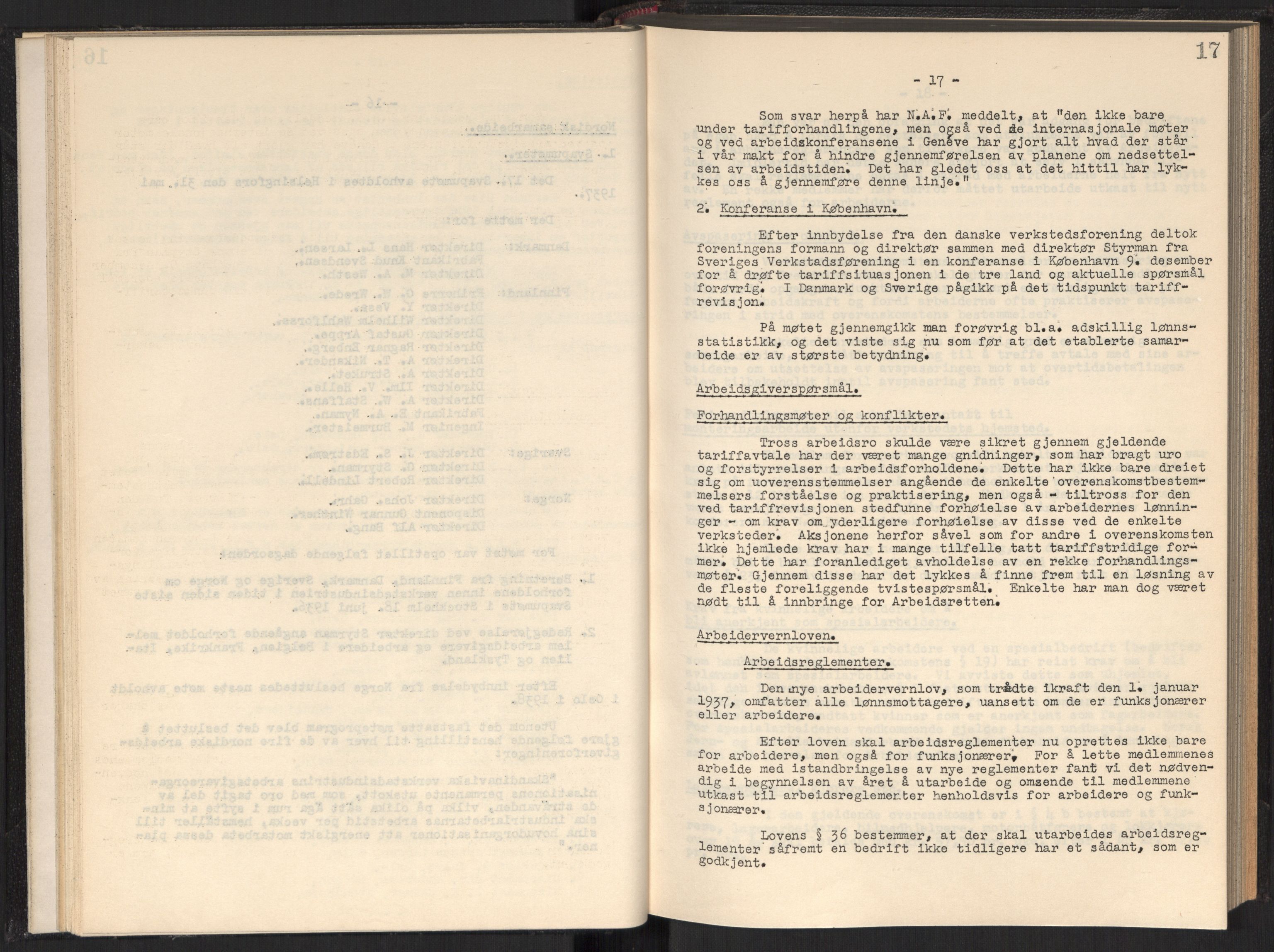 Teknologibedriftenes Landsforening TBL, AV/RA-PA-1700/A/Ad/L0006: Årsberetning med register, 1937-1943, p. 17