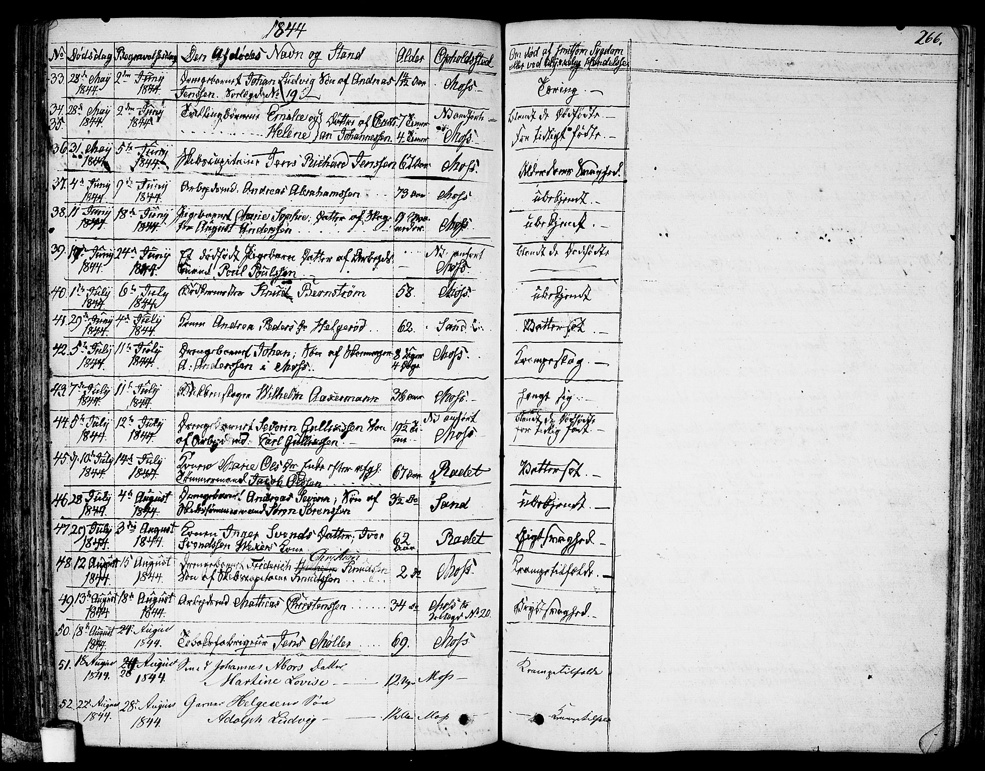 Moss prestekontor Kirkebøker, AV/SAO-A-2003/G/Ga/L0001: Parish register (copy) no. I 1, 1835-1851, p. 266