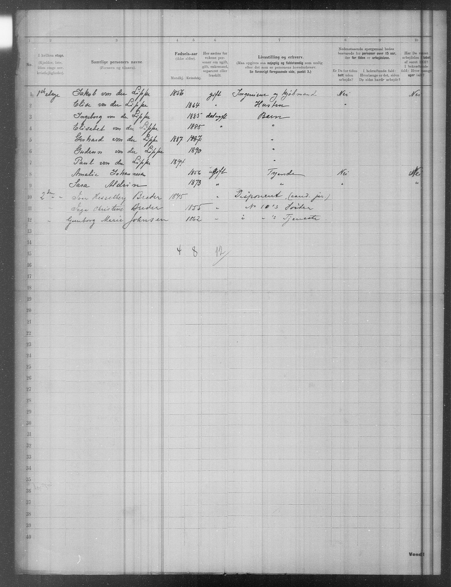 OBA, Municipal Census 1902 for Kristiania, 1902, p. 19857