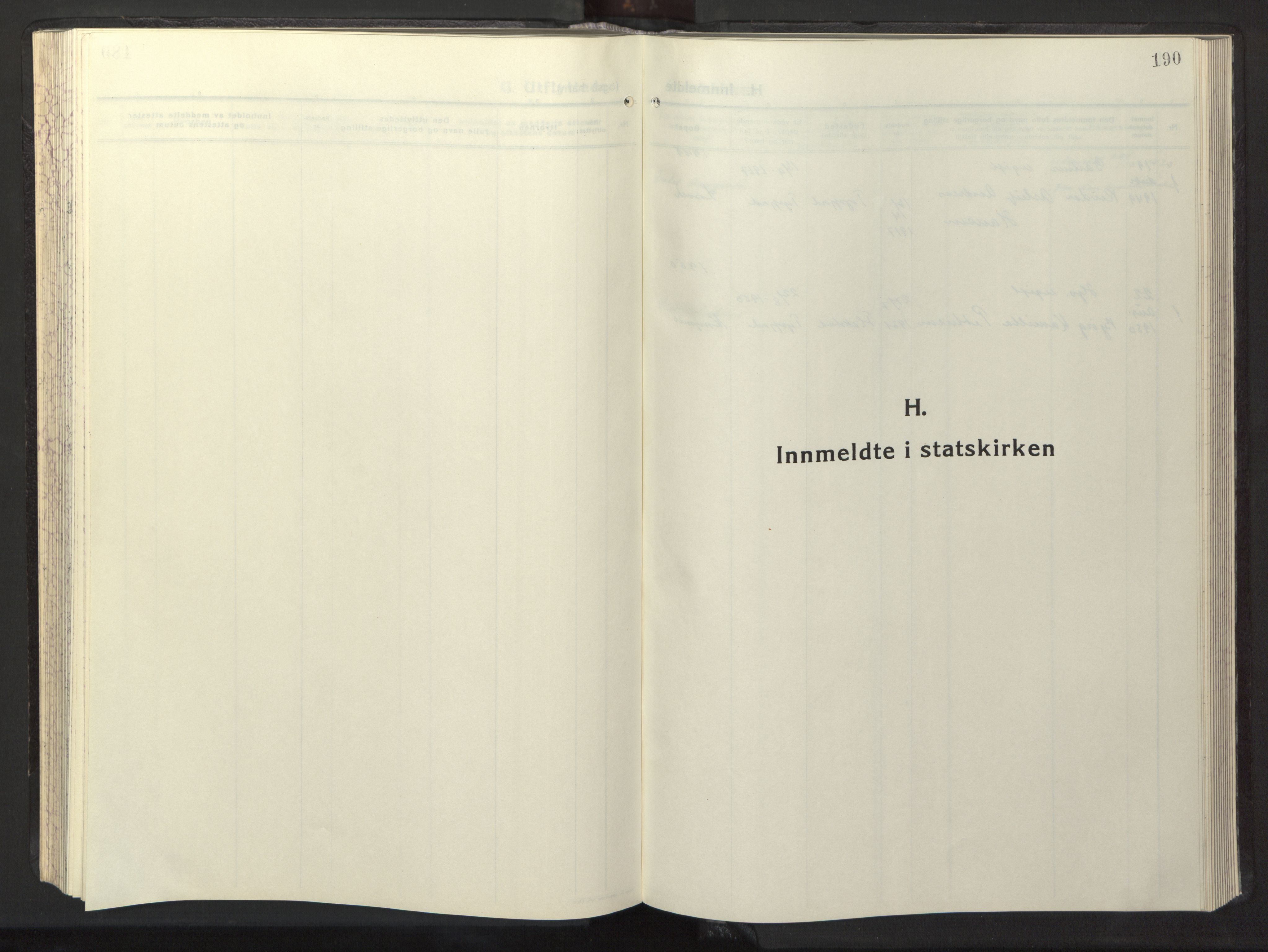 Ministerialprotokoller, klokkerbøker og fødselsregistre - Nordland, AV/SAT-A-1459/861/L0882: Parish register (copy) no. 861C08, 1945-1950, p. 190