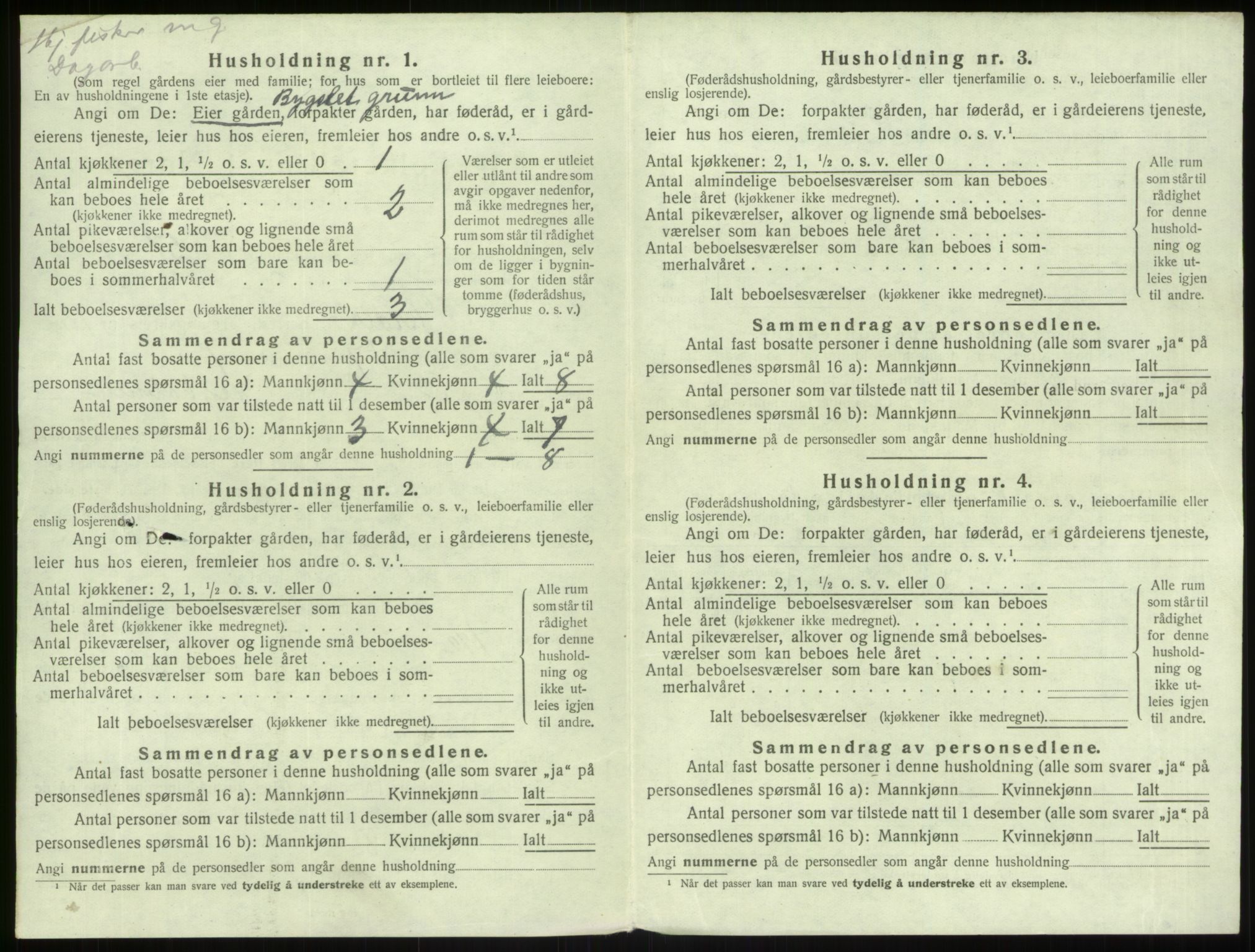 SAB, 1920 census for Herdla, 1920, p. 1281