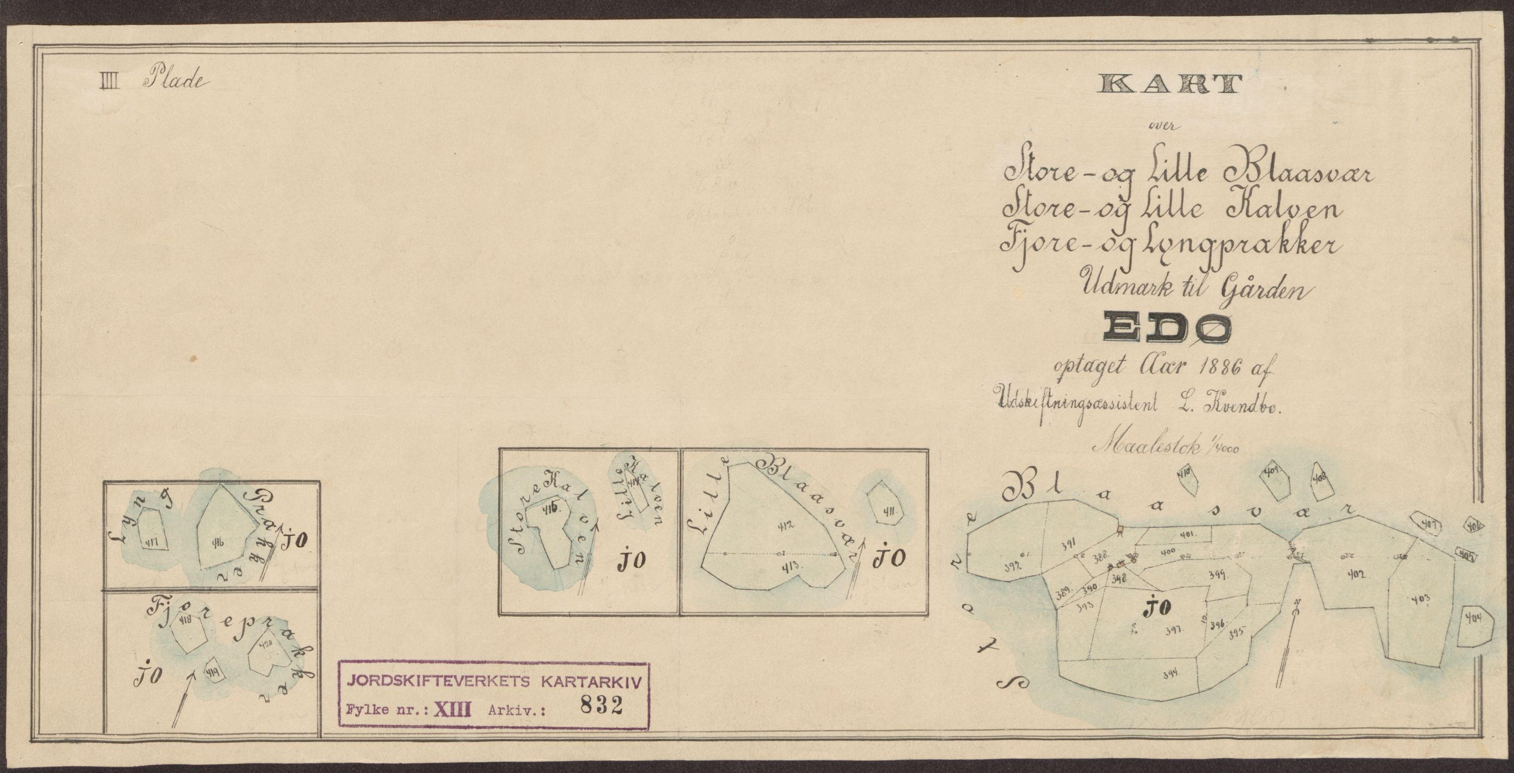 Jordskifteverkets kartarkiv, RA/S-3929/T, 1859-1988, p. 1012