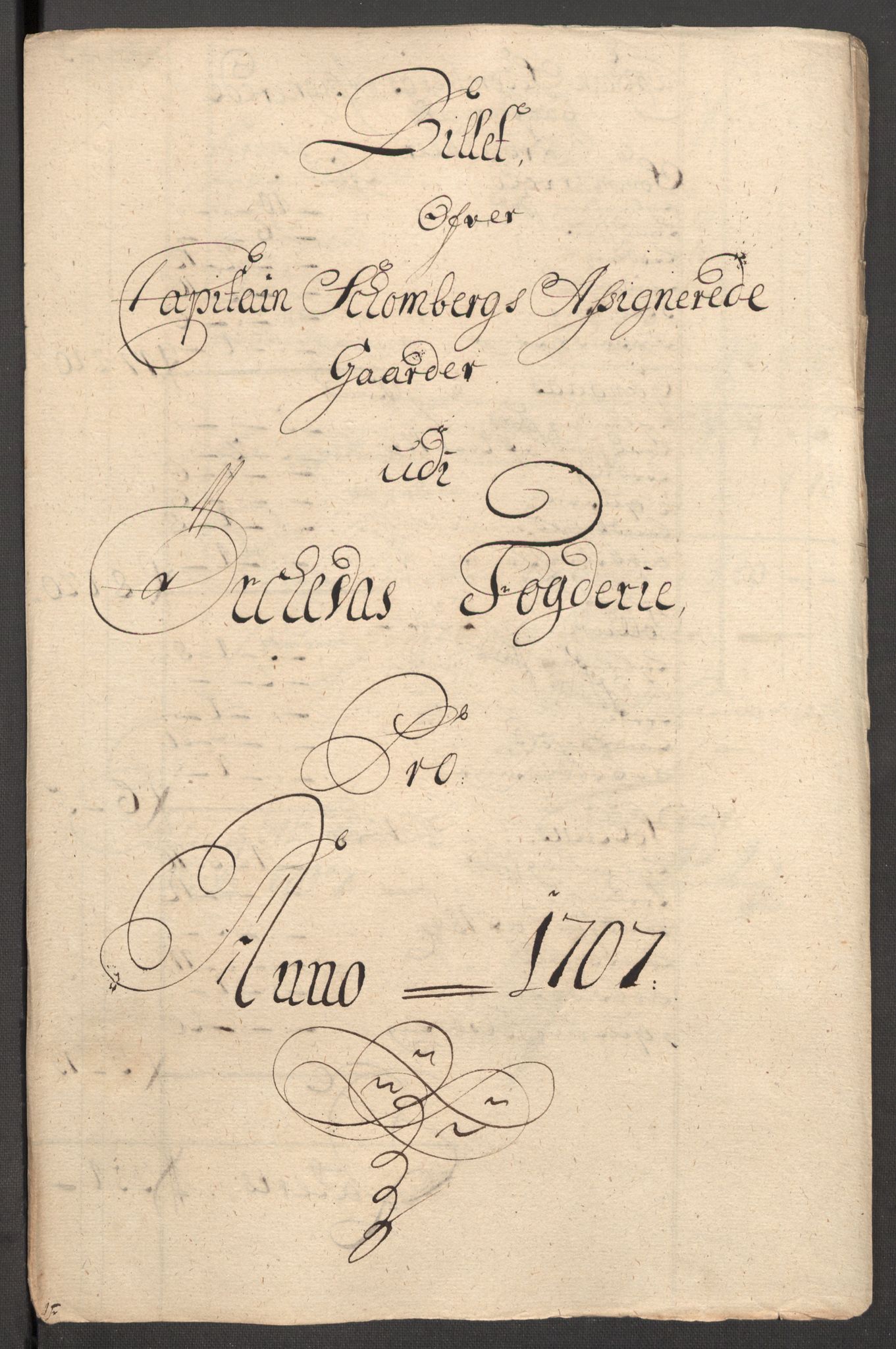 Rentekammeret inntil 1814, Reviderte regnskaper, Fogderegnskap, RA/EA-4092/R60/L3957: Fogderegnskap Orkdal og Gauldal, 1707, p. 355