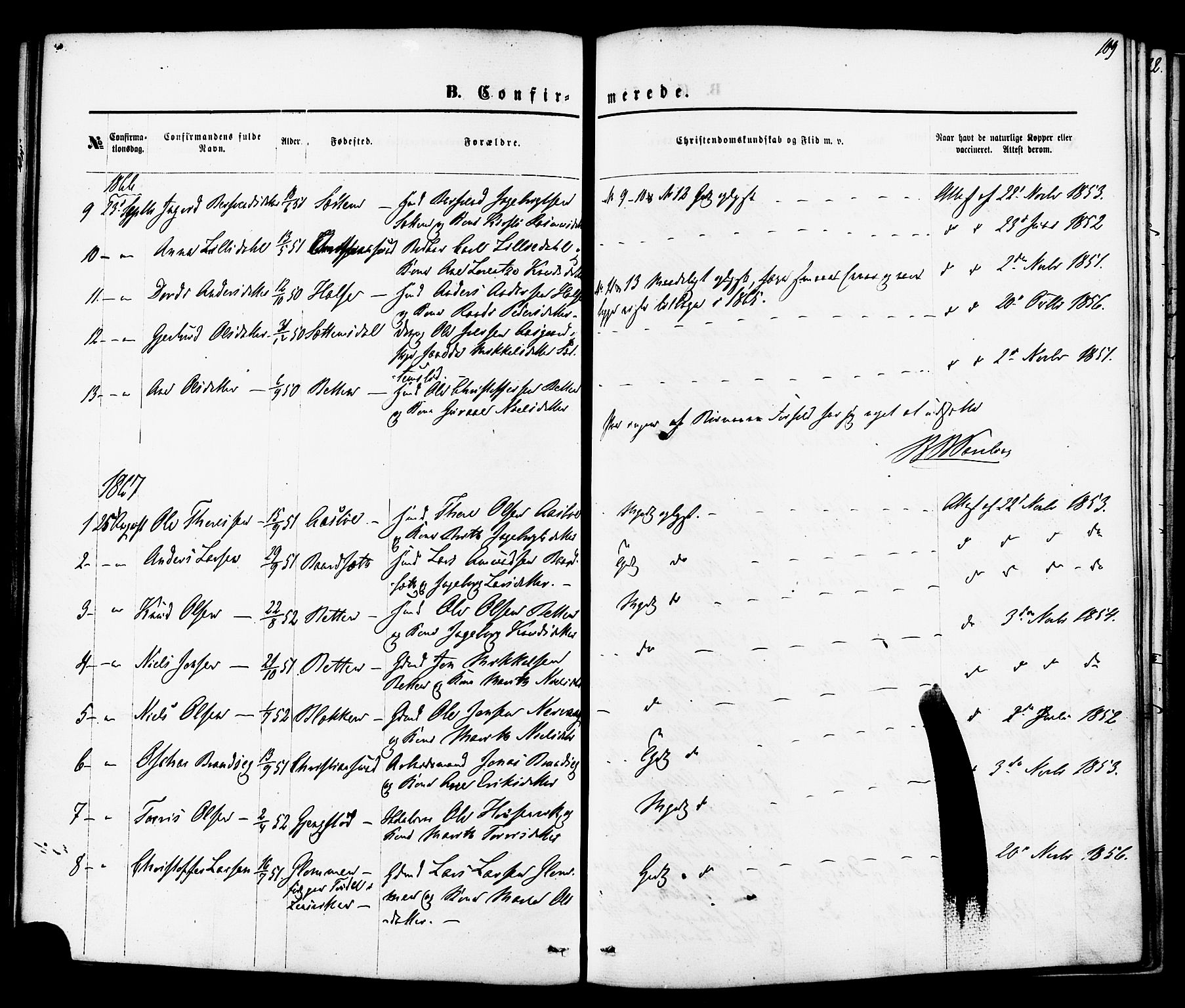 Ministerialprotokoller, klokkerbøker og fødselsregistre - Møre og Romsdal, AV/SAT-A-1454/576/L0884: Parish register (official) no. 576A02, 1865-1879, p. 109