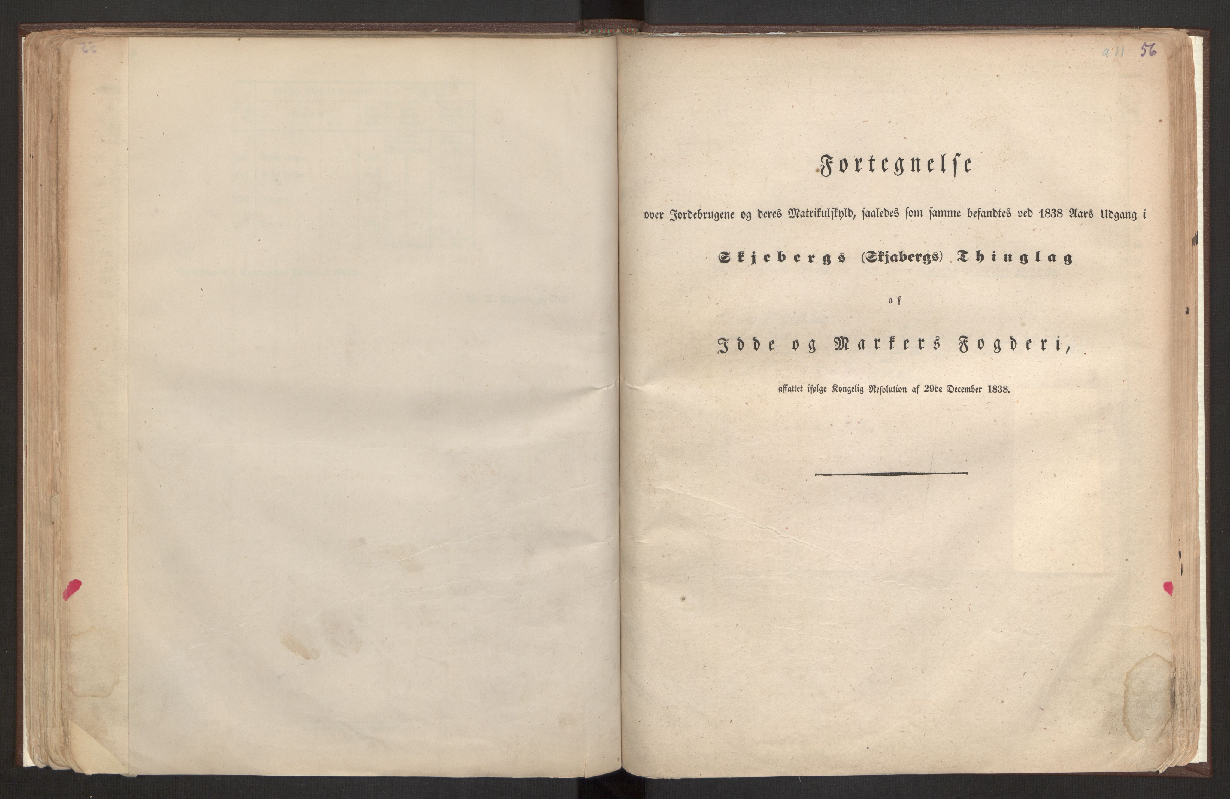 Rygh, AV/RA-PA-0034/F/Fb/L0001: Matrikkelen for 1838 - Smaalenes amt (Østfold fylke), 1838, p. 56b