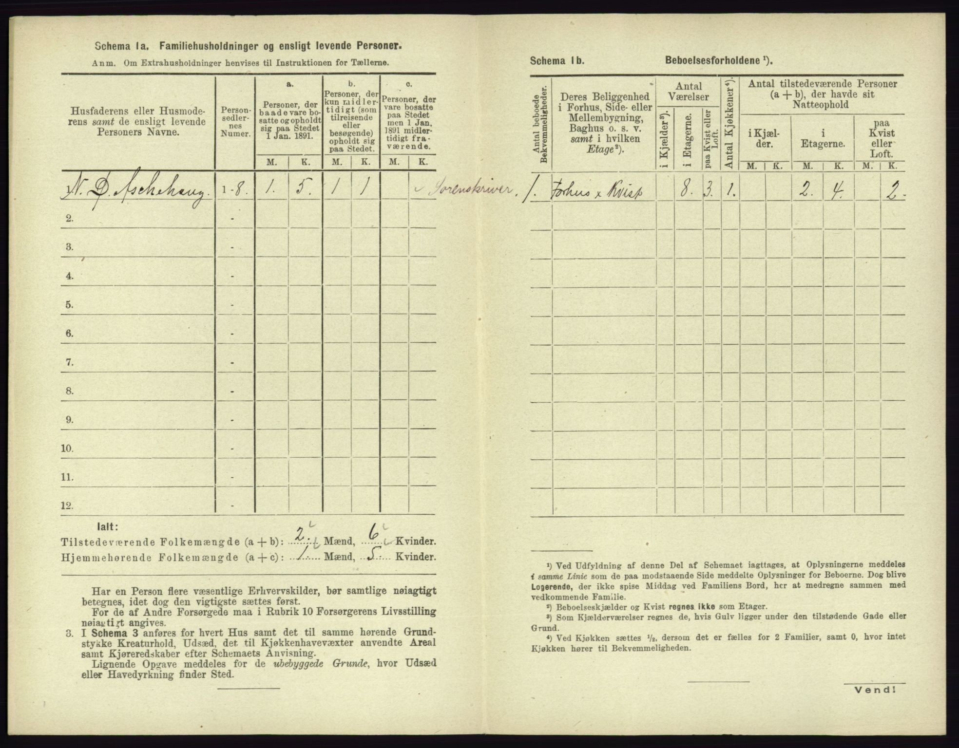RA, 1891 census for 0703 Horten, 1891, p. 640