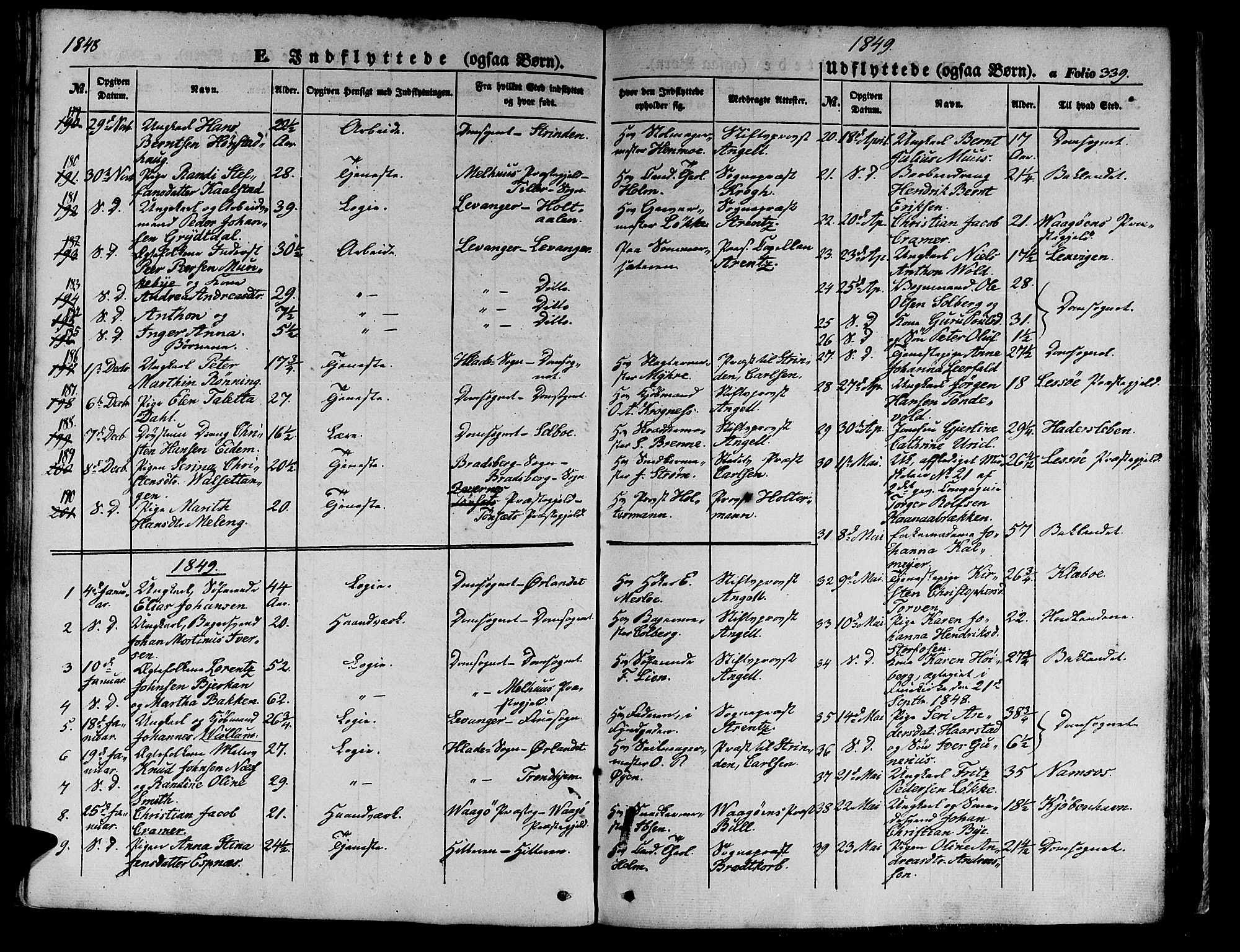 Ministerialprotokoller, klokkerbøker og fødselsregistre - Sør-Trøndelag, SAT/A-1456/602/L0137: Parish register (copy) no. 602C05, 1846-1856, p. 339