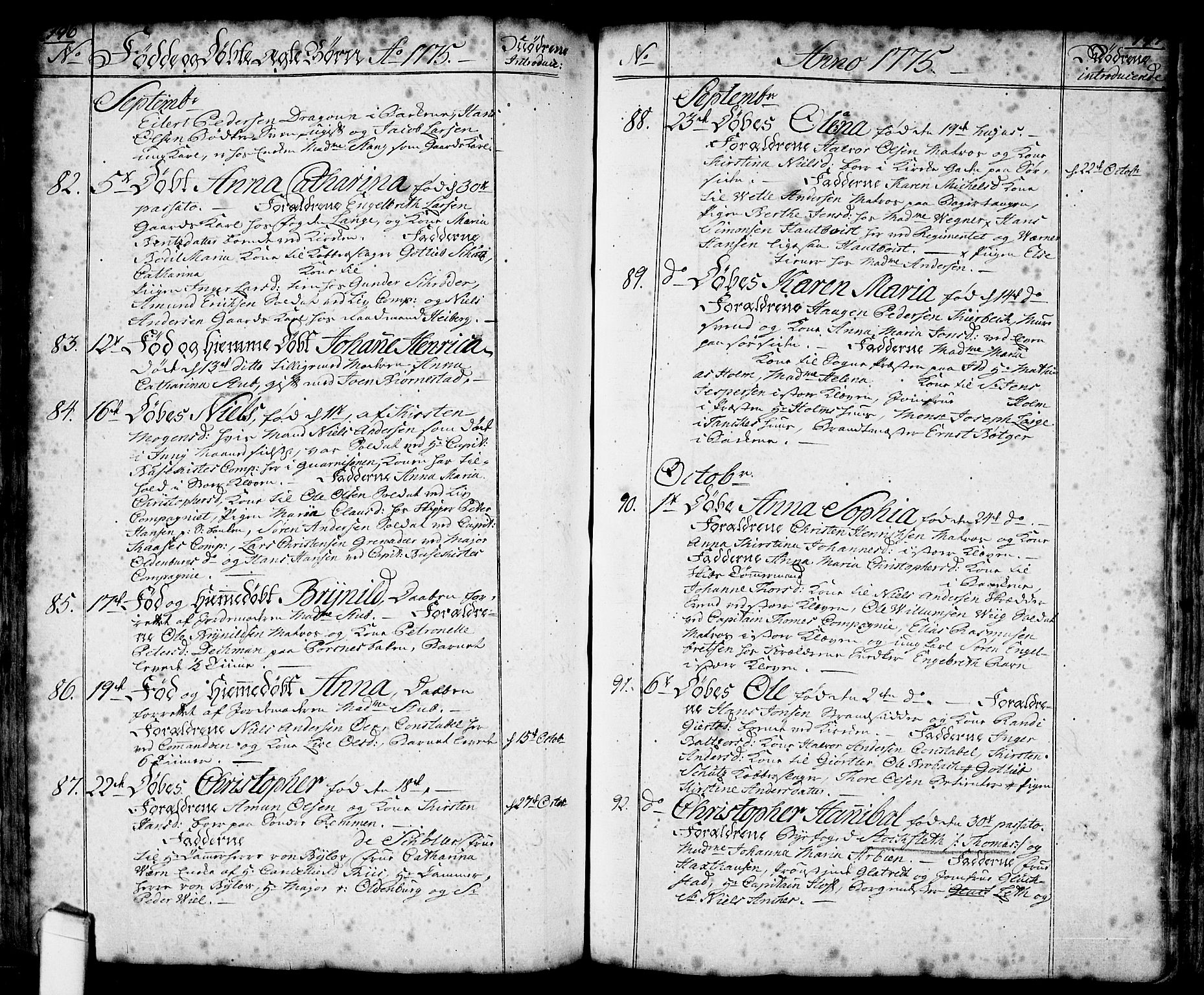 Halden prestekontor Kirkebøker, SAO/A-10909/F/Fa/L0001: Parish register (official) no. I 1, 1758-1791, p. 196-197
