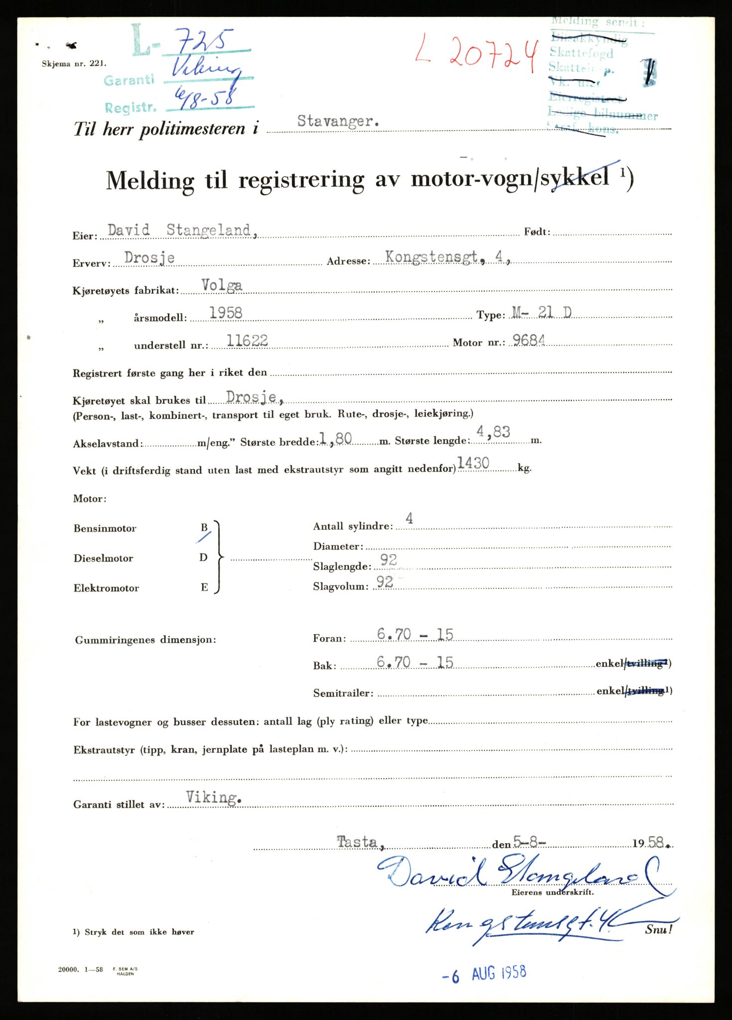 Stavanger trafikkstasjon, AV/SAST-A-101942/0/F/L0037: L-20500 - L-21499, 1930-1971, p. 797