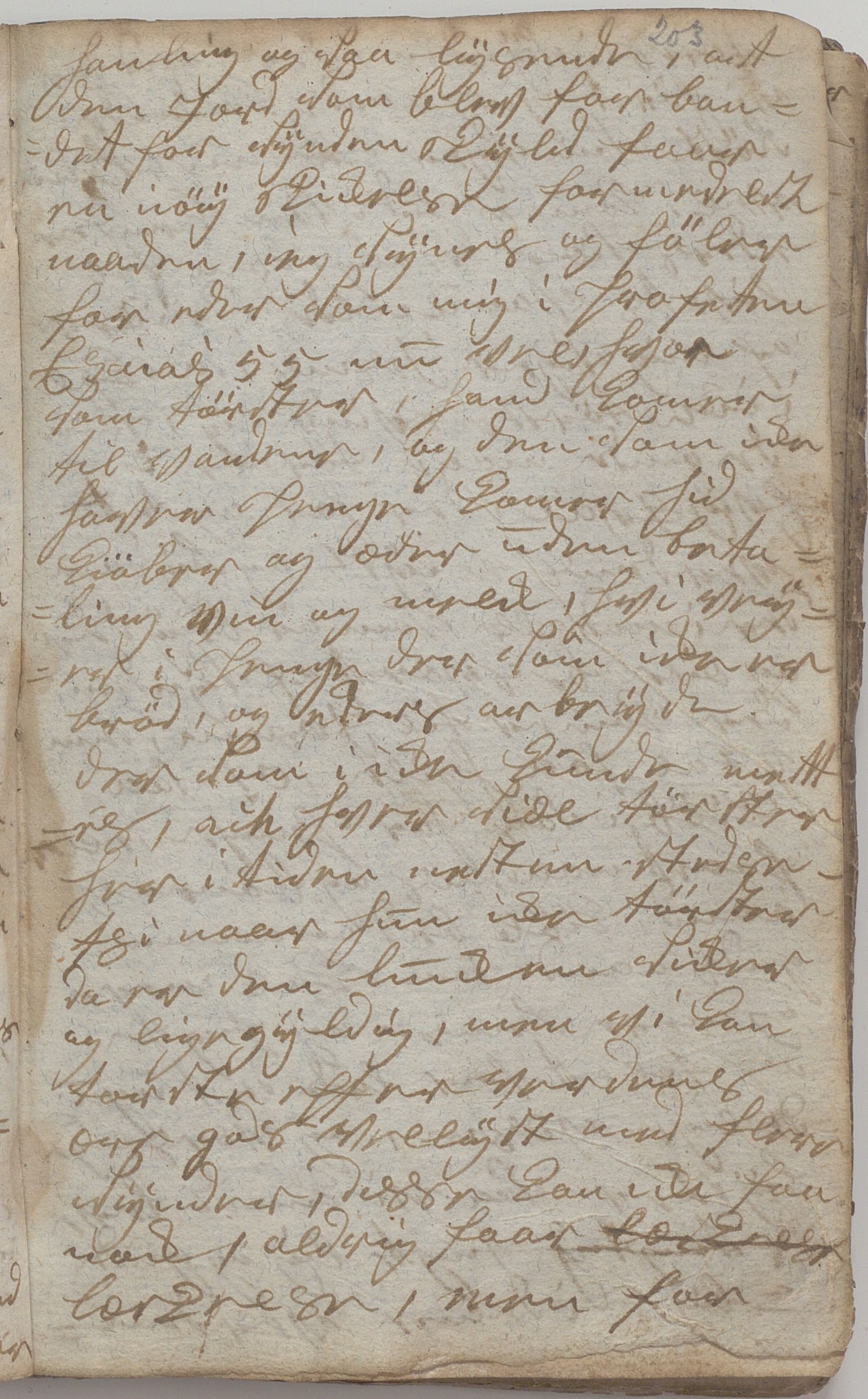 Heggtveitsamlingen, TMF/A-1007/H/L0048/0004: Brev, kopibøker. / "Schelbred I", 1787-1824, p. 203
