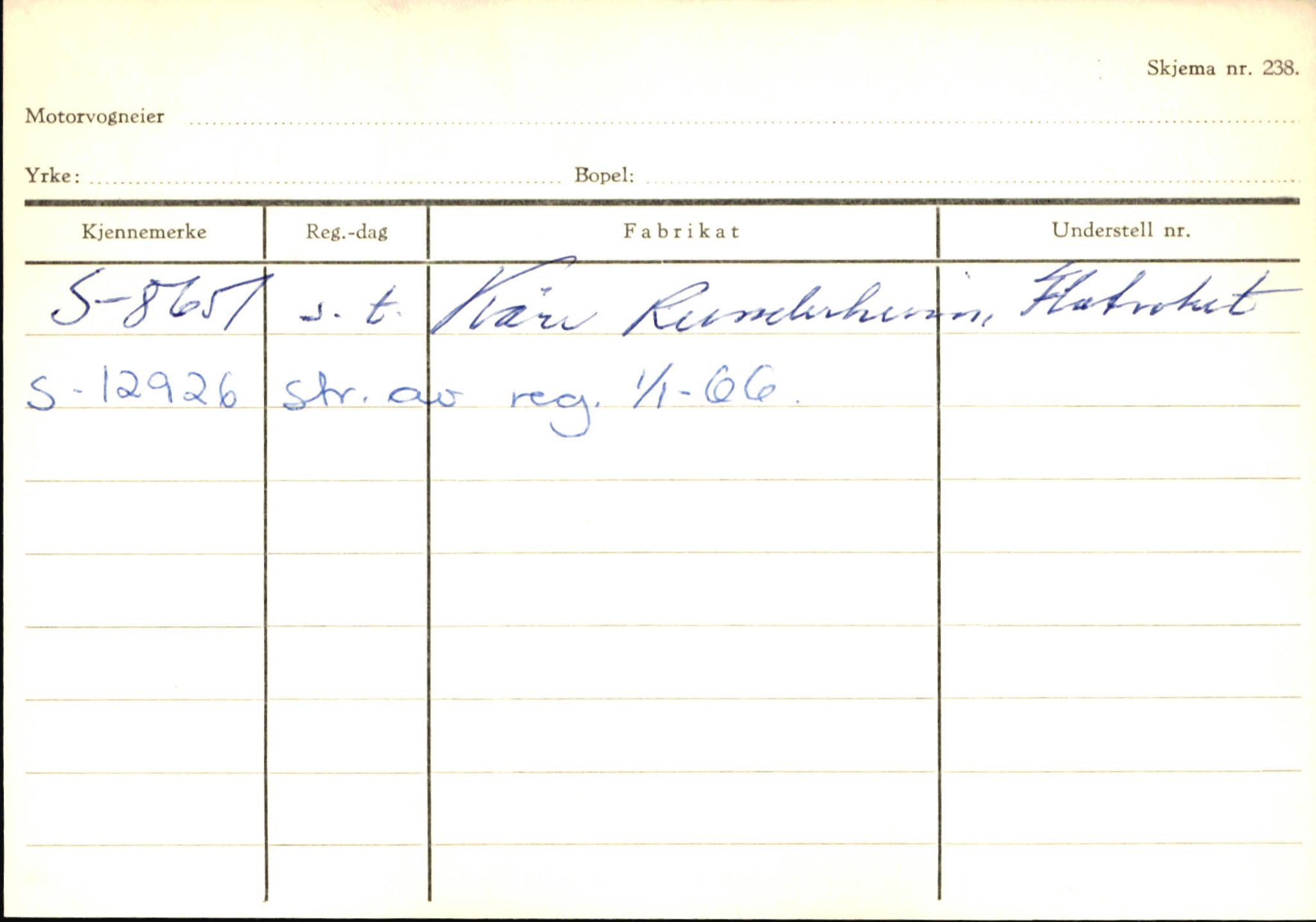 Statens vegvesen, Sogn og Fjordane vegkontor, AV/SAB-A-5301/4/F/L0145: Registerkort Vågsøy S-Å. Årdal I-P, 1945-1975, p. 601