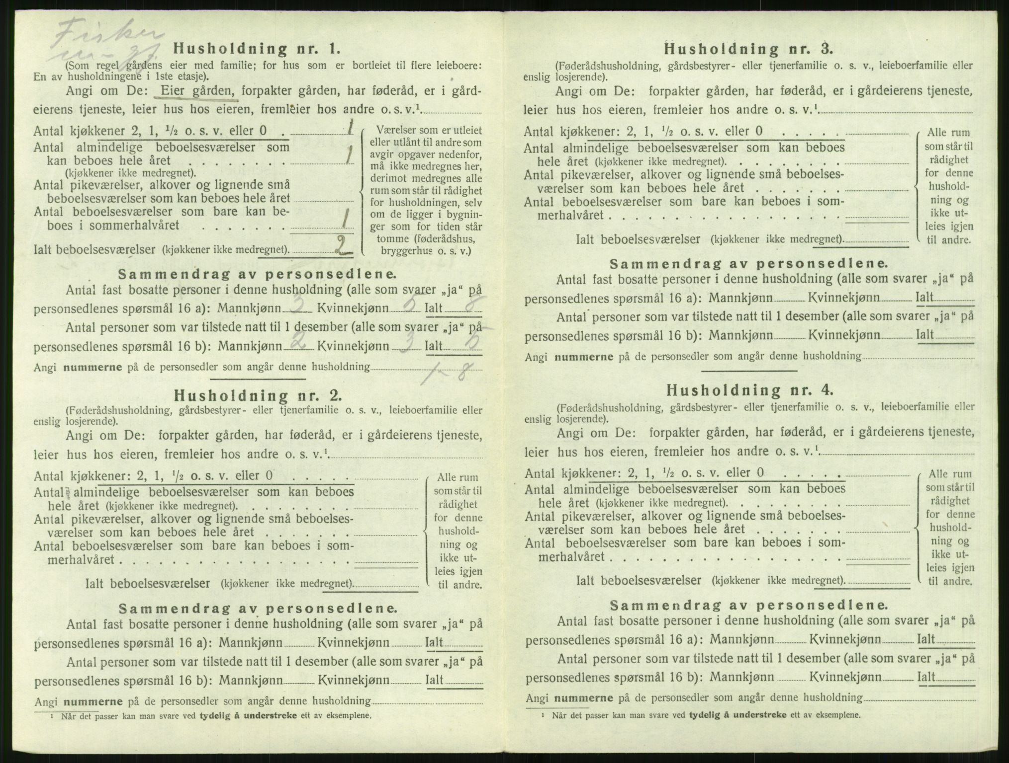 SAT, 1920 census for Hjørundfjord, 1920, p. 72