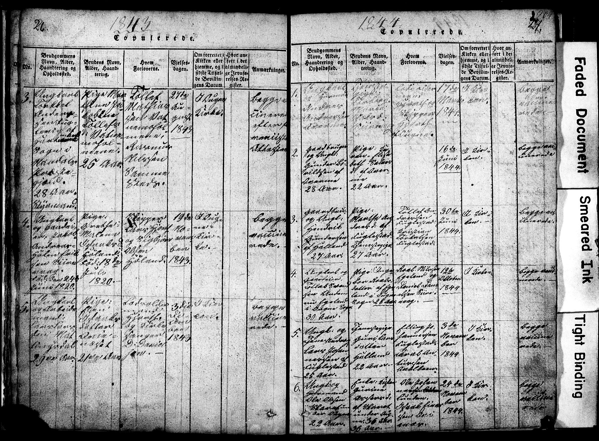 Eigersund sokneprestkontor, SAST/A-101807/S09/L0002: Parish register (copy) no. B 2, 1816-1847, p. 26-27
