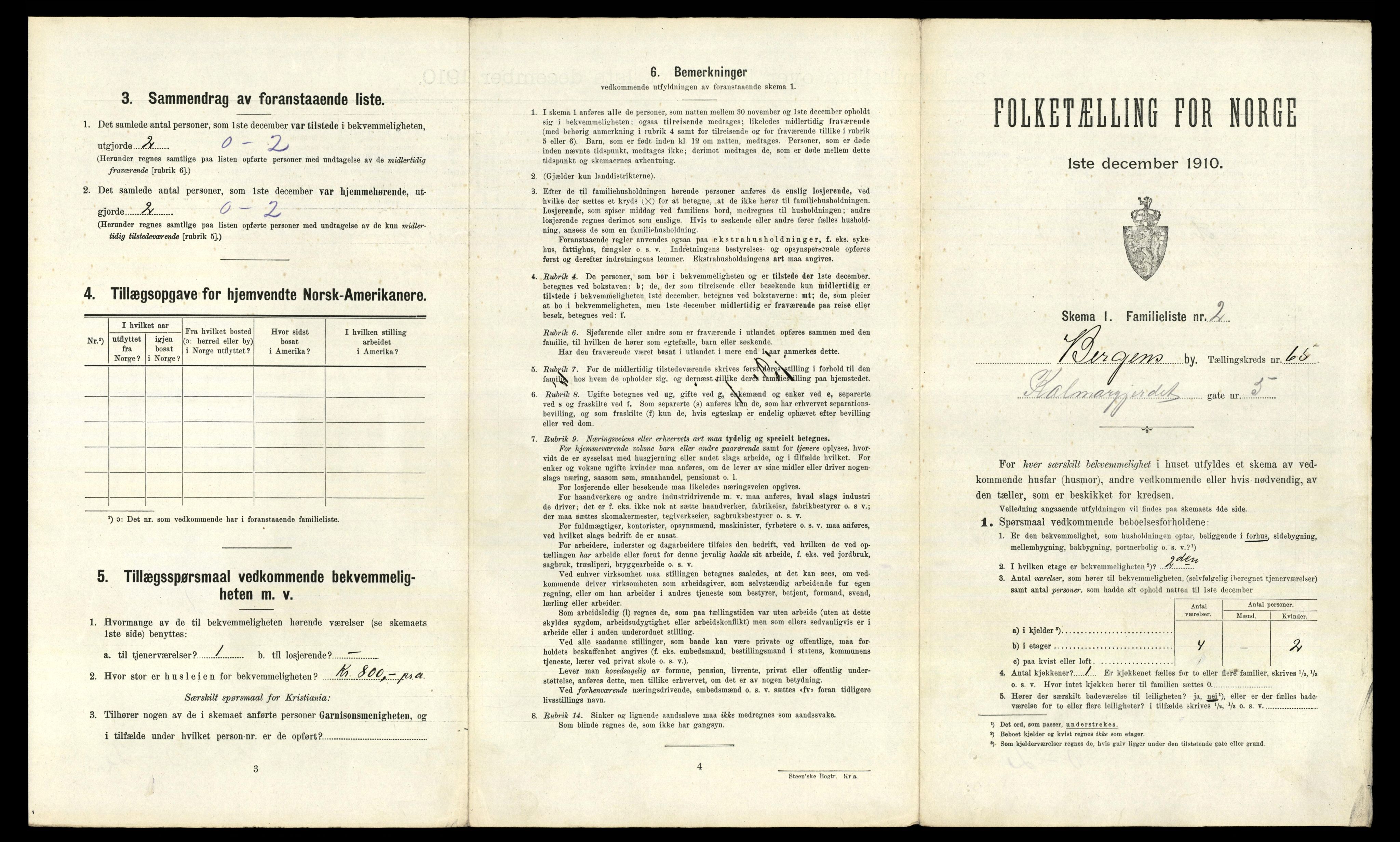 RA, 1910 census for Bergen, 1910, p. 22247