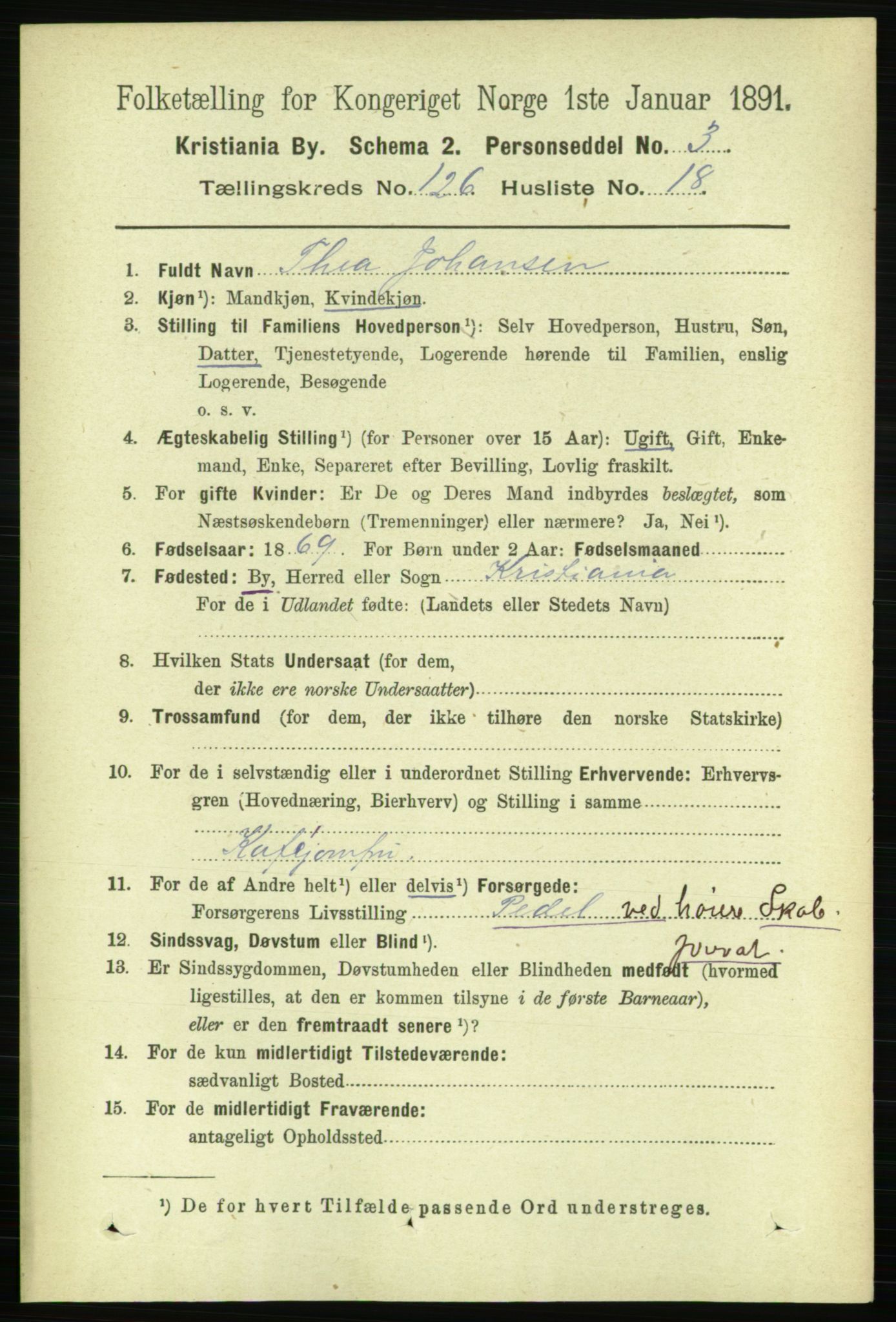 RA, 1891 census for 0301 Kristiania, 1891, p. 67671