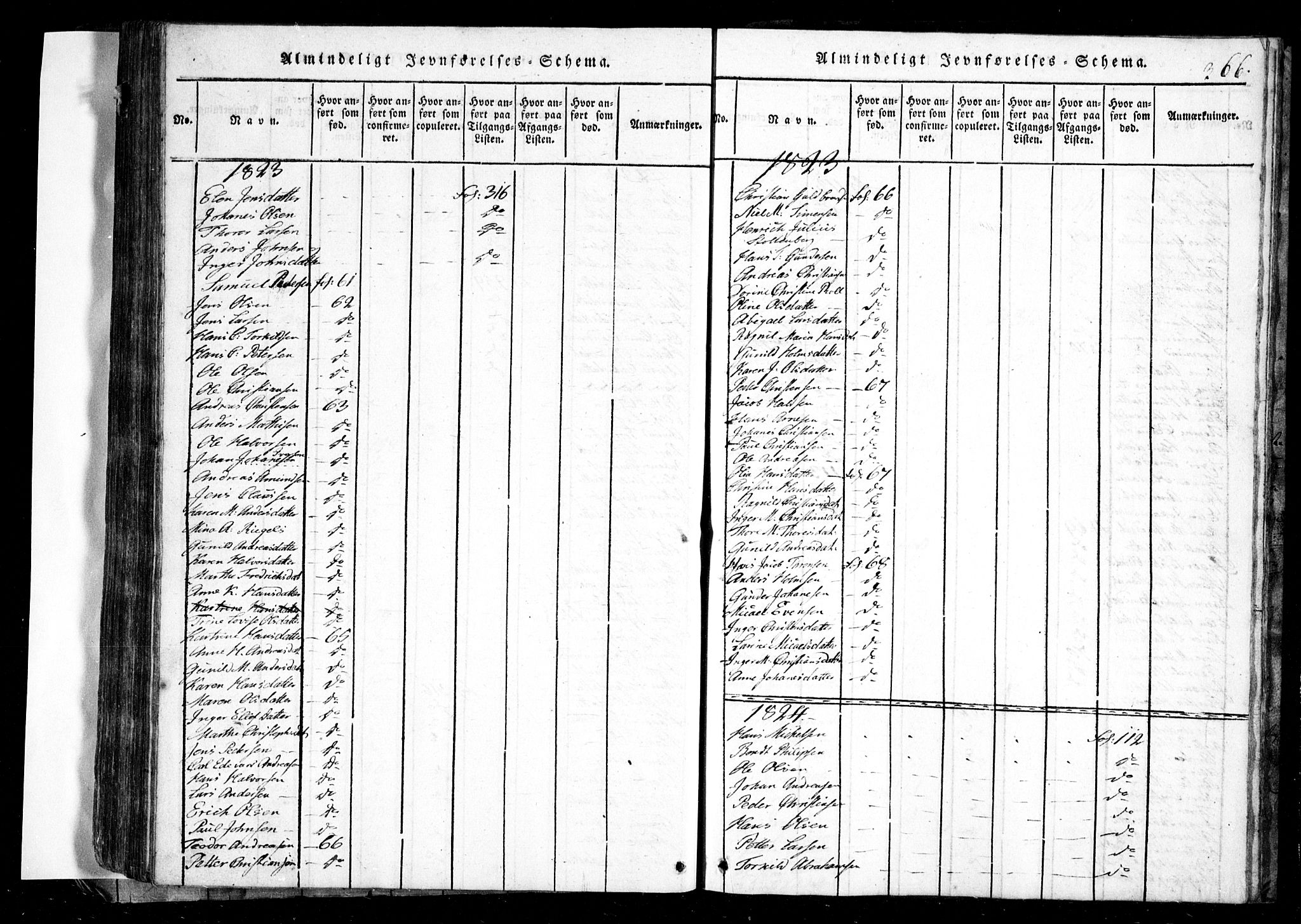 Spydeberg prestekontor Kirkebøker, SAO/A-10924/G/Ga/L0001: Parish register (copy) no. I 1, 1814-1868, p. 366