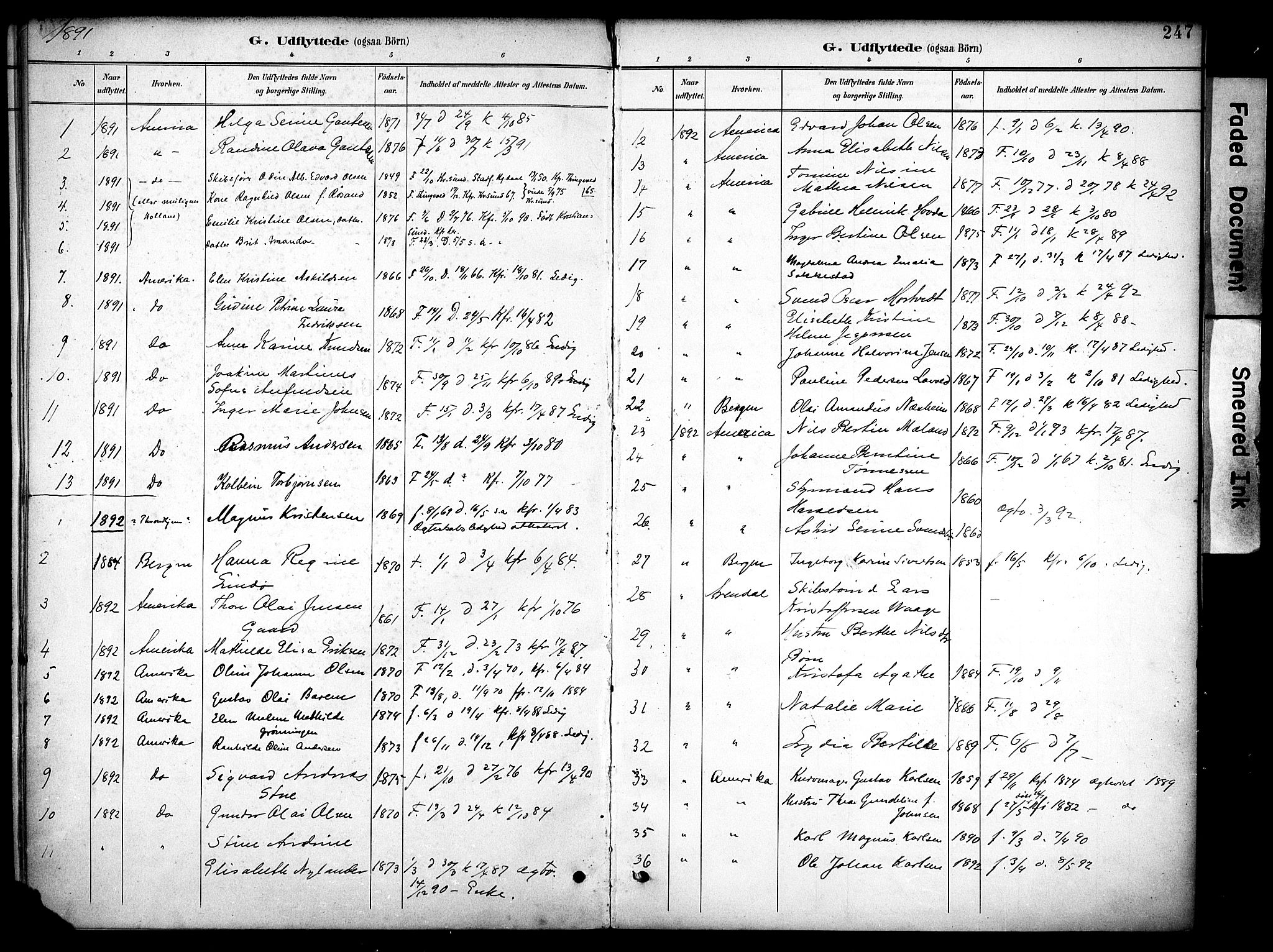 Haugesund sokneprestkontor, AV/SAST-A -101863/H/Ha/Haa/L0006: Parish register (official) no. A 6, 1891-1907, p. 247