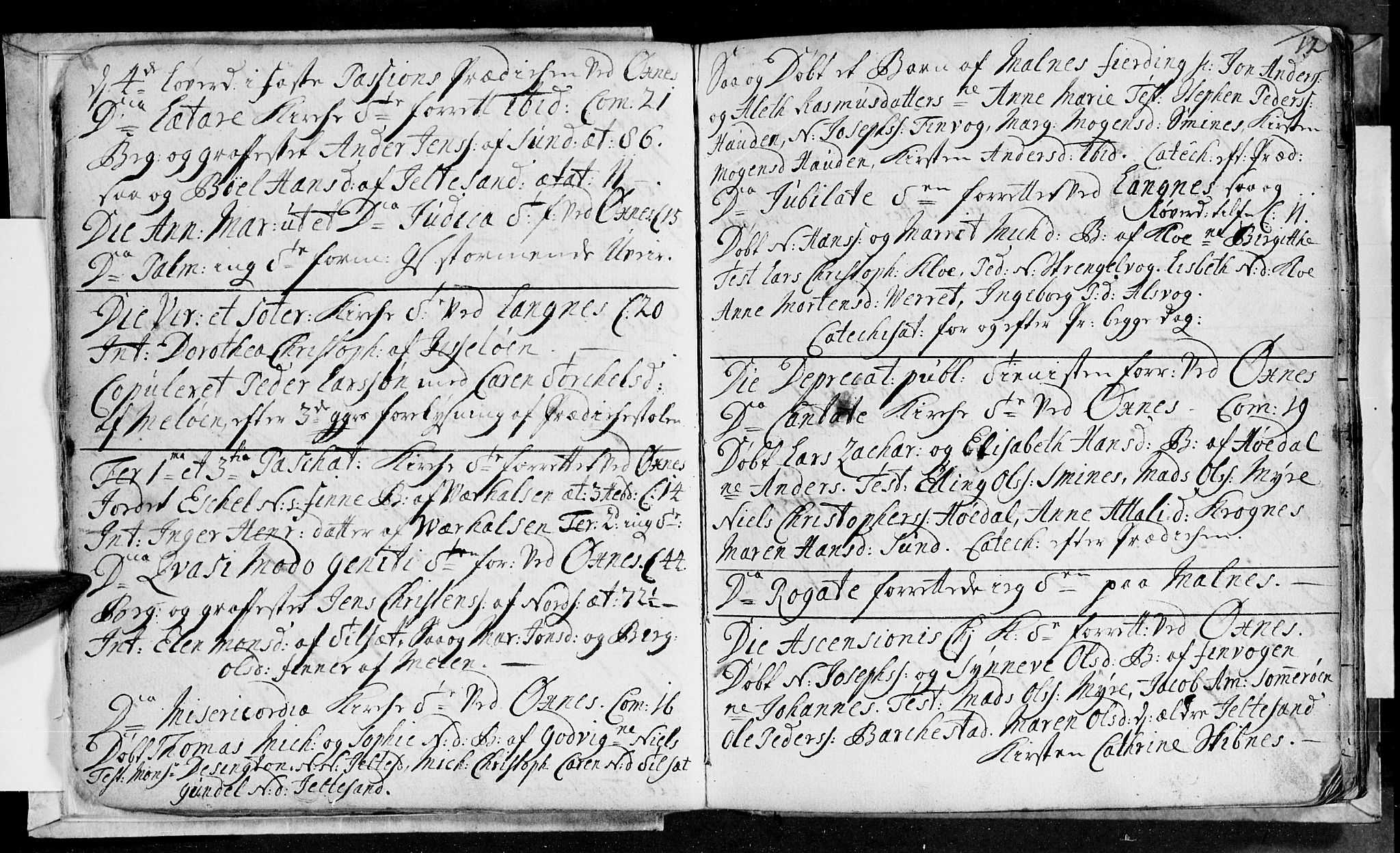 Ministerialprotokoller, klokkerbøker og fødselsregistre - Nordland, AV/SAT-A-1459/893/L1329: Parish register (official) no. 893A02, 1749-1791, p. 12