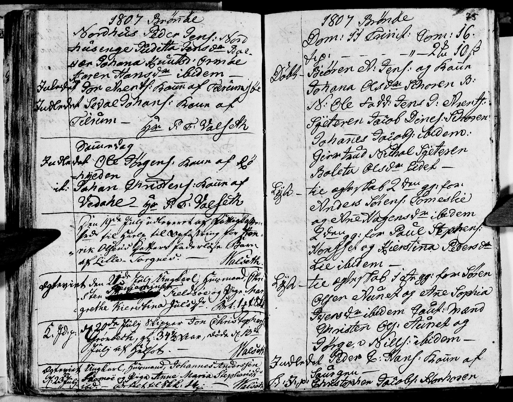 Ministerialprotokoller, klokkerbøker og fødselsregistre - Nordland, AV/SAT-A-1459/813/L0209: Parish register (copy) no. 813C01, 1803-1821, p. 75