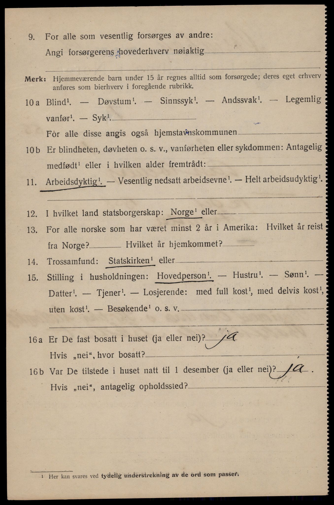 SAT, 1920 census for Trondheim, 1920, p. 112739