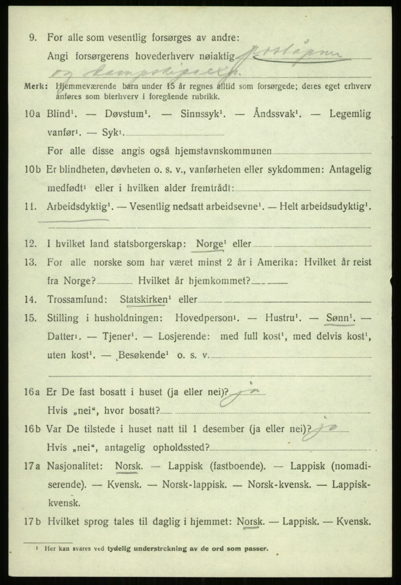 SATØ, 1920 census for Trondenes, 1920, p. 8744